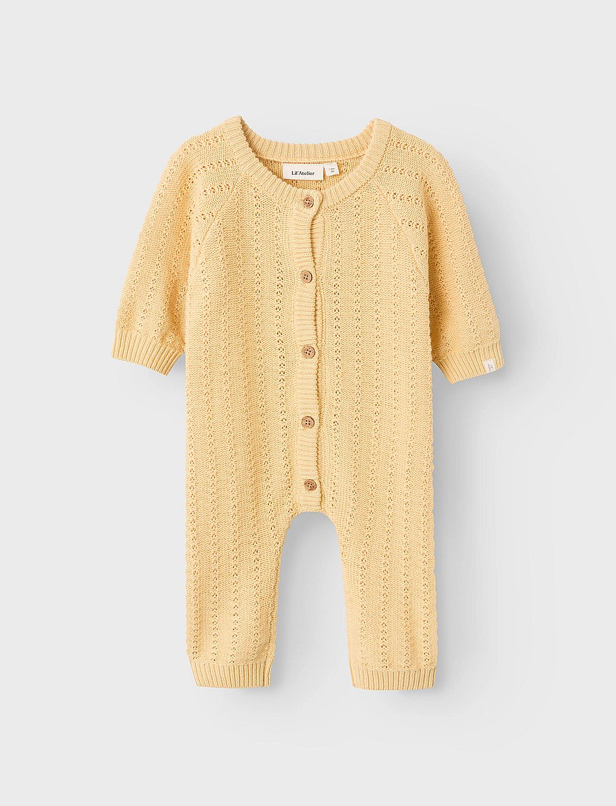 Lil'Atelier - NBFDAIMO LOOSE KNIT SUIT LIL - sahara sun - 0