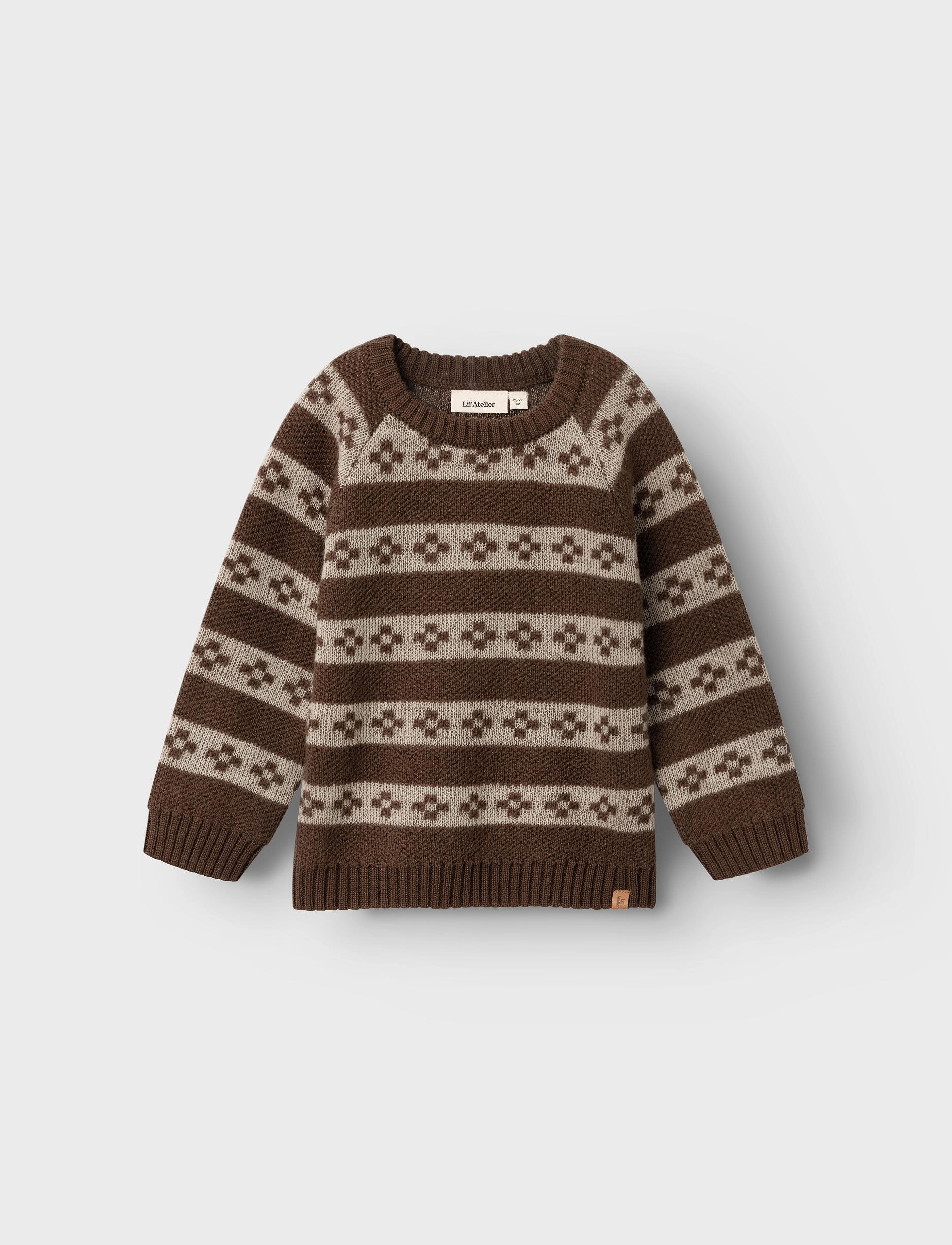 Lil'Atelier - NMMROGER LS KNIT NOV LIL - rain drum - 2