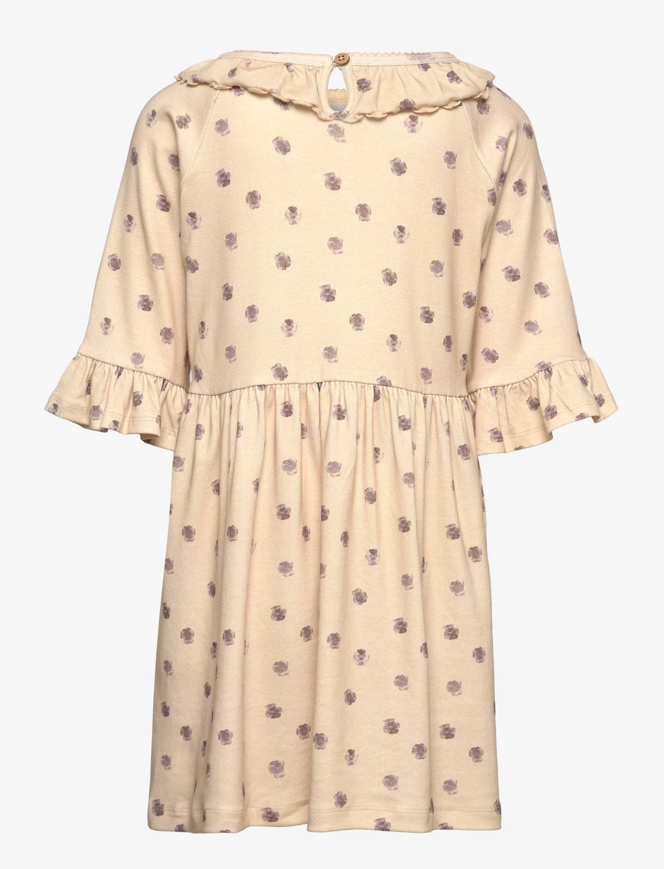 Lil'Atelier - NMFGAYA 3/4 LOOSE DRESS LIL - short-sleeved casual dresses - fog - 1