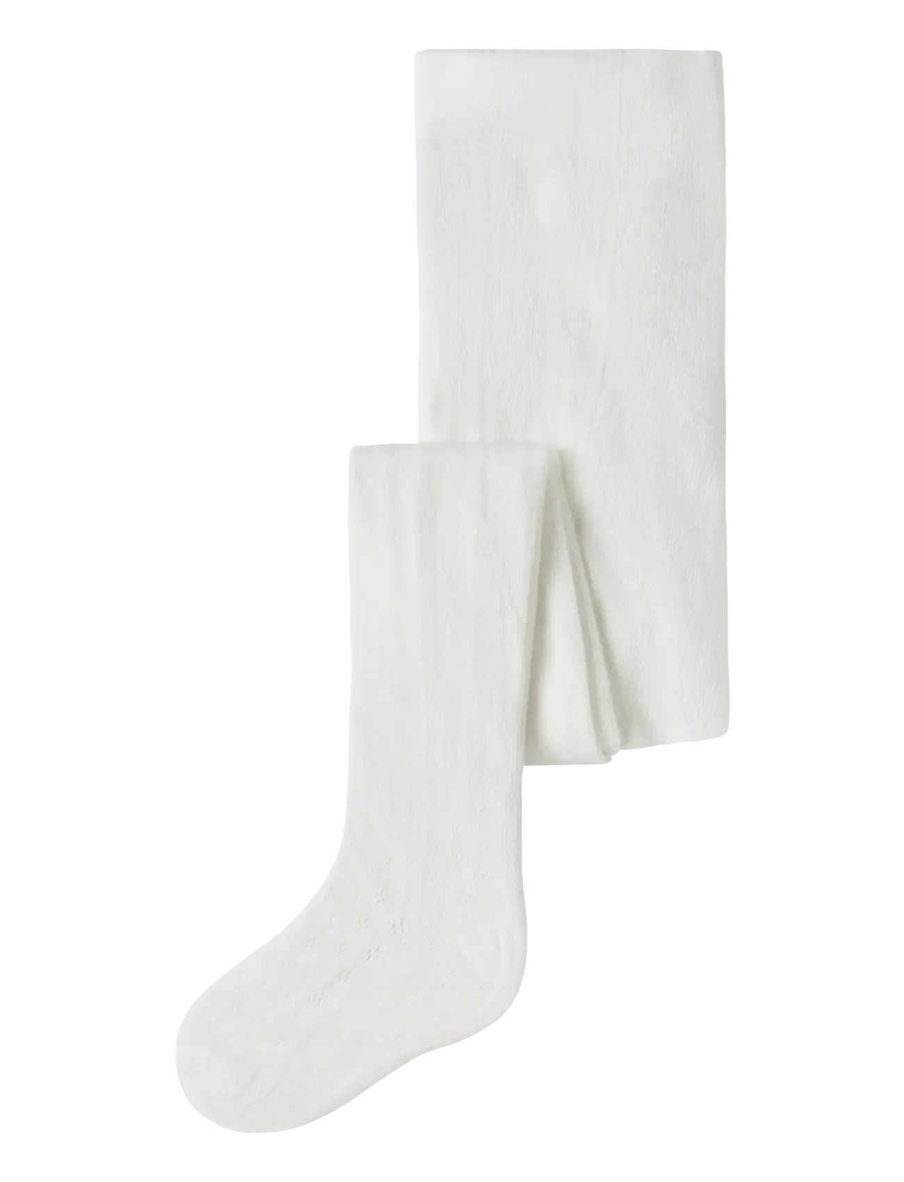 Lil'Atelier NMFILSO POINTELLE PANTYHOSE LIL - Strømper & Strømpebukser - COCONUT MILK / white