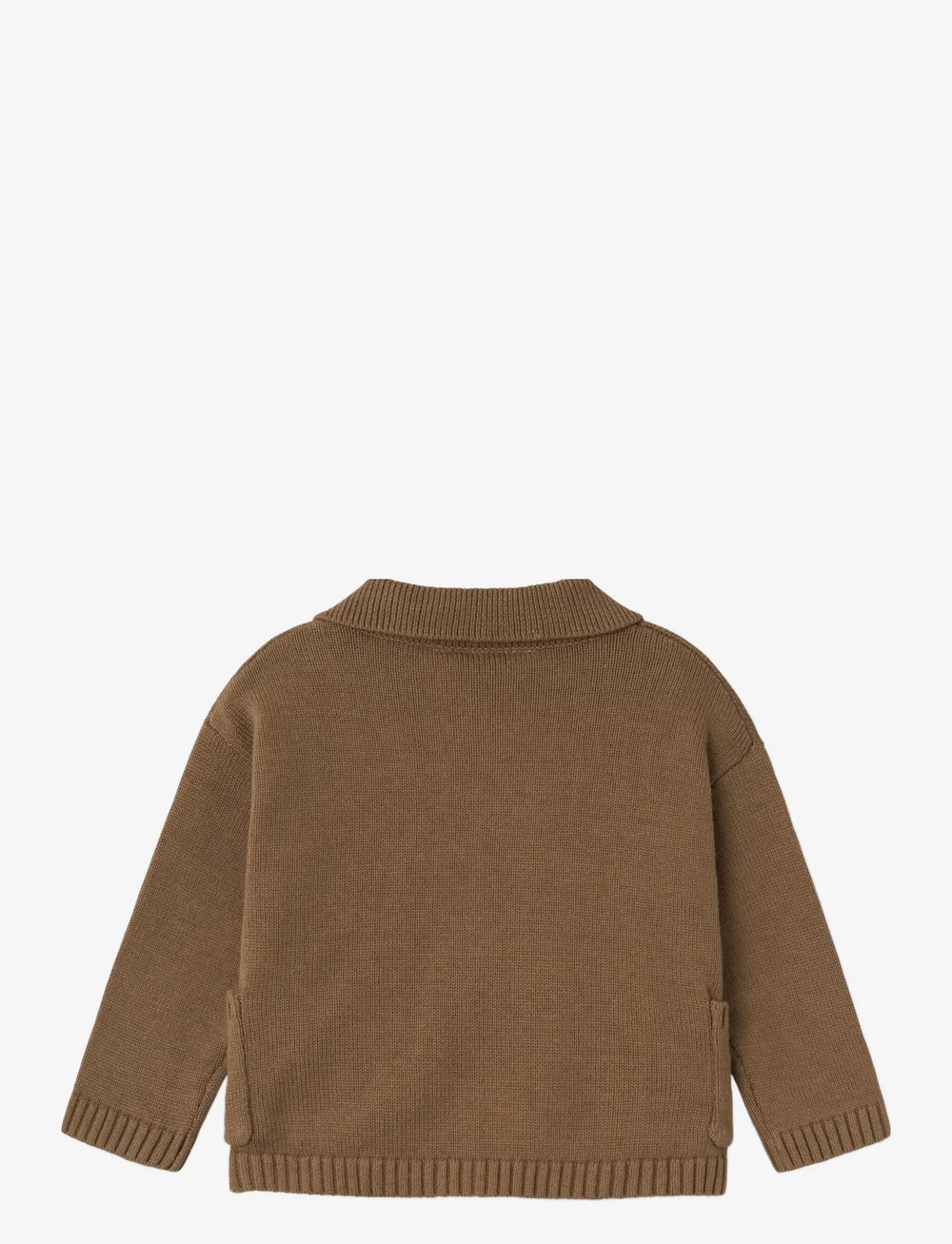 Lil'Atelier - NMMTHEO LS LOOSE KNIT CARD LIL - cardigans - shitake - 1