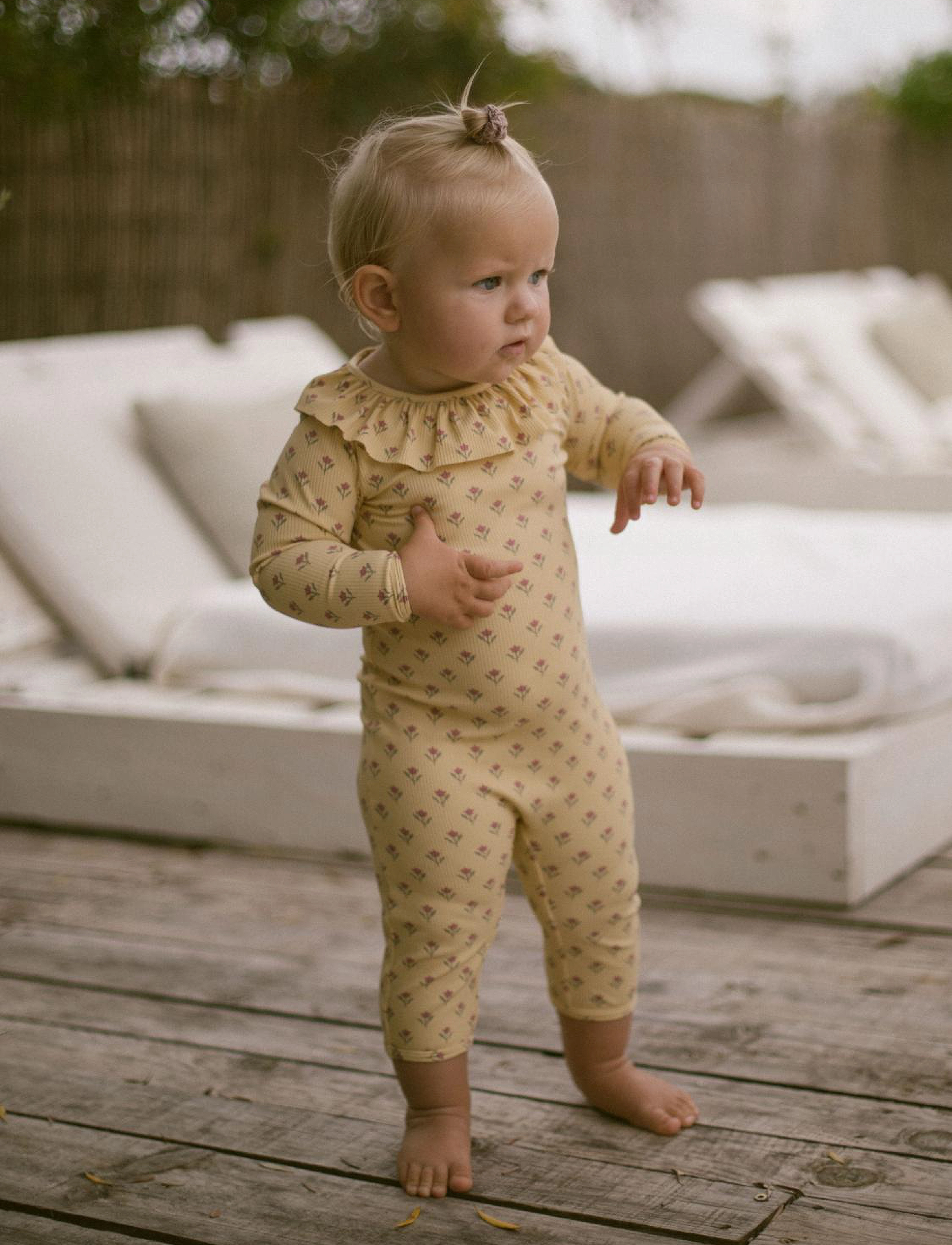 Lil'Atelier NBFFARLO LS UV LONG SWIMSUIT LIL - Bademode - SAHARA SUN / yellow