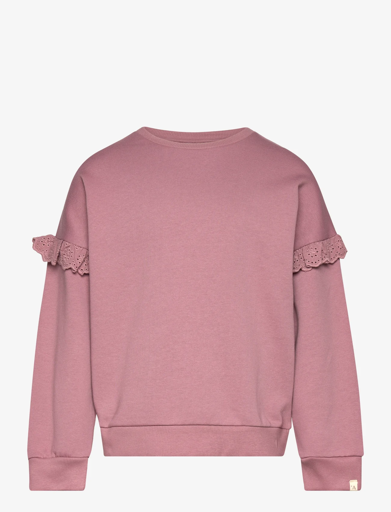 Lil'Atelier - NMFDORIS LS LOOSE  SWEAT LIL - medvilniniai megztiniai ir džemperiai su gobtuvu - nostalgia rose - 0