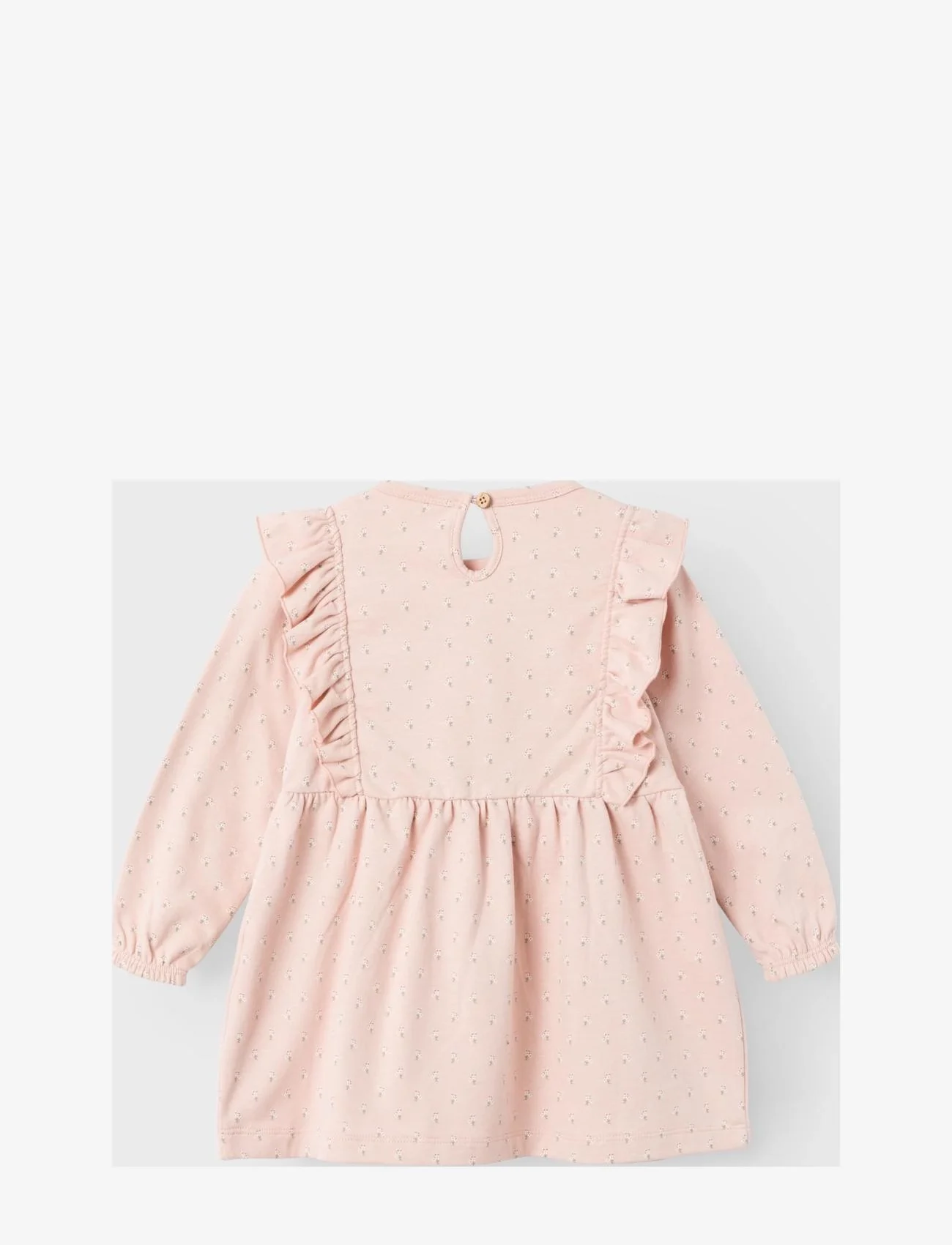 Lil'Atelier - NMFFANJA LS SWEAT DRESS LIL - long-sleeved casual dresses - rose dust - 1