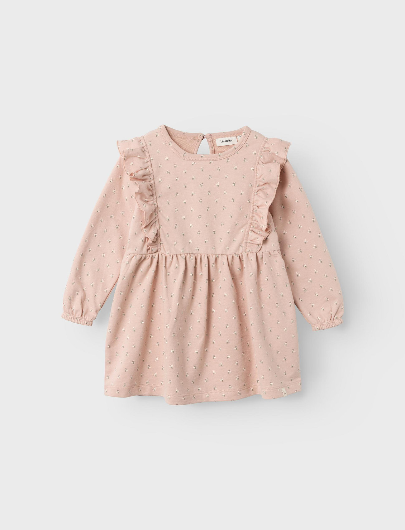 Lil'Atelier - NMFFANJA LS SWEAT DRESS LIL - laisvalaikio suknelės ilgomis rankovėmis - rose dust - 0