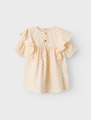 Lil'Atelier - NMFFAMAJA SS LOOSE DRESS LIL - short-sleeved casual dresses - turtledove - 2