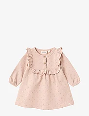 Lil'Atelier - NBFFANJA LS SWEAT DRESS LIL - long-sleeved casual dresses - rose dust - 0