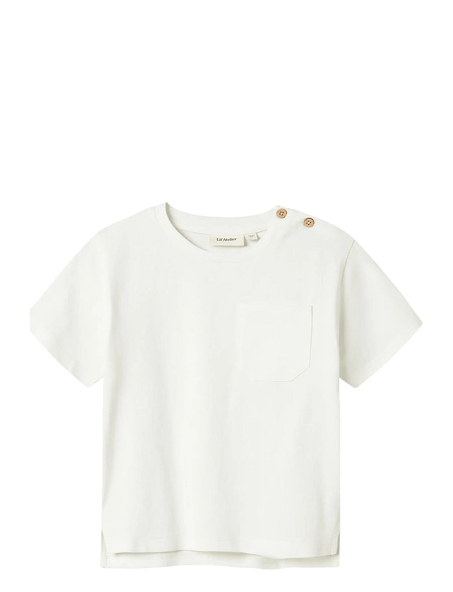 Lil'Atelier - NMMDOLAN SS LOOSE TOP LIL NOOS - lühikeste varrukatega t-särgid - coconut milk - 0