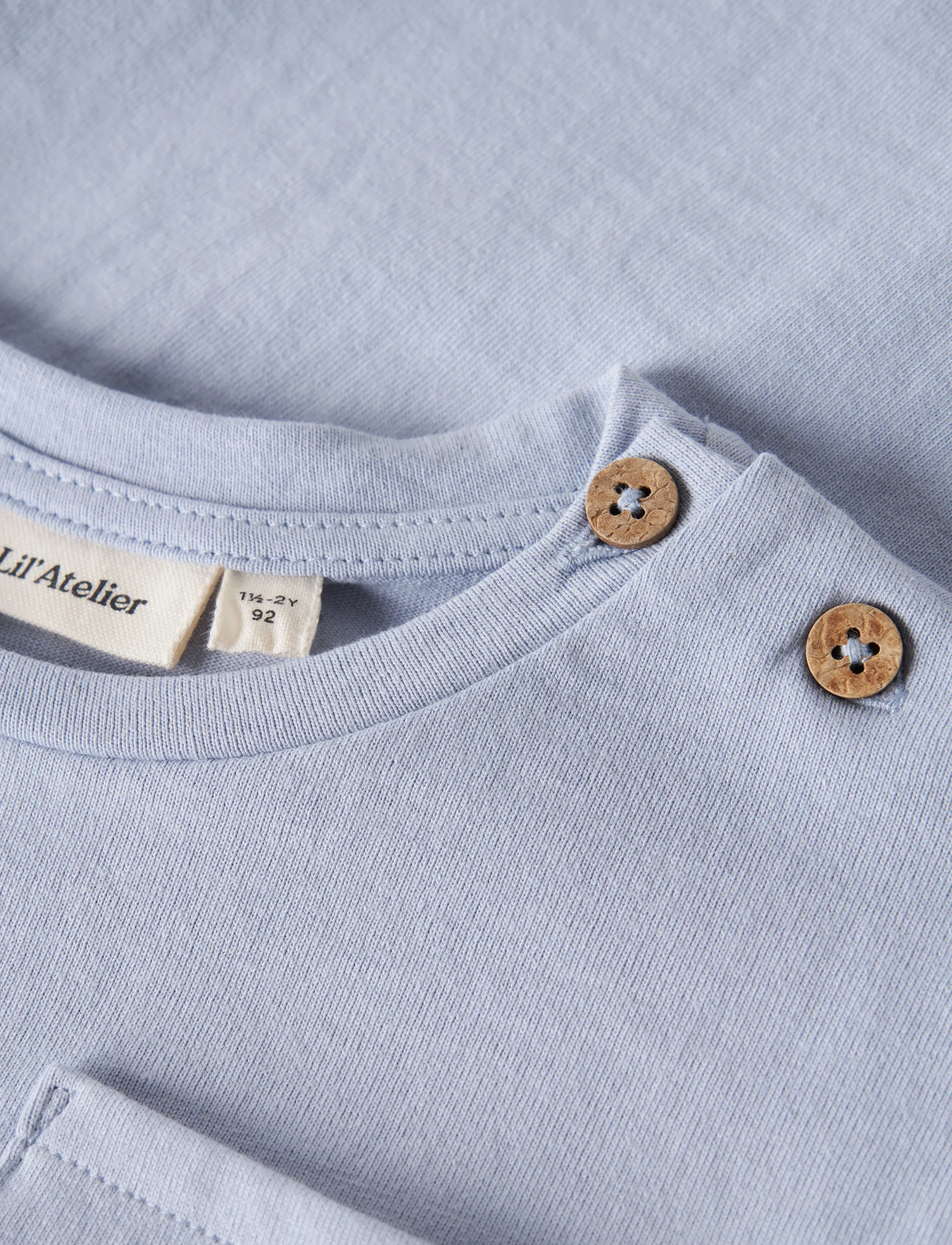 Lil'Atelier - NMMDOLAN SS LOOSE TOP LIL NOOS - lühikeste varrukatega t-särgid - zen blue - 1