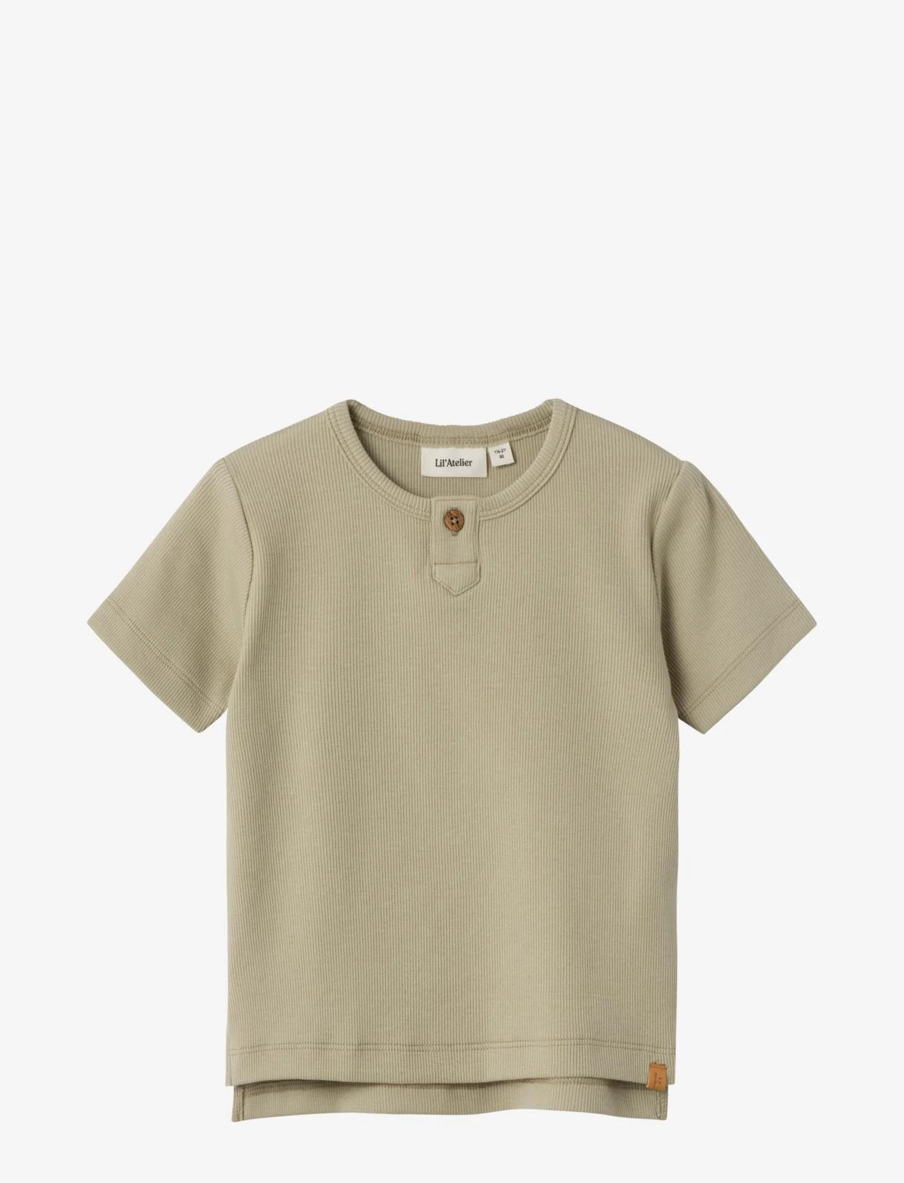 Lil'Atelier - NMMGAGO FAN SS TOP LIL - lyhythihaiset - moss gray - 0