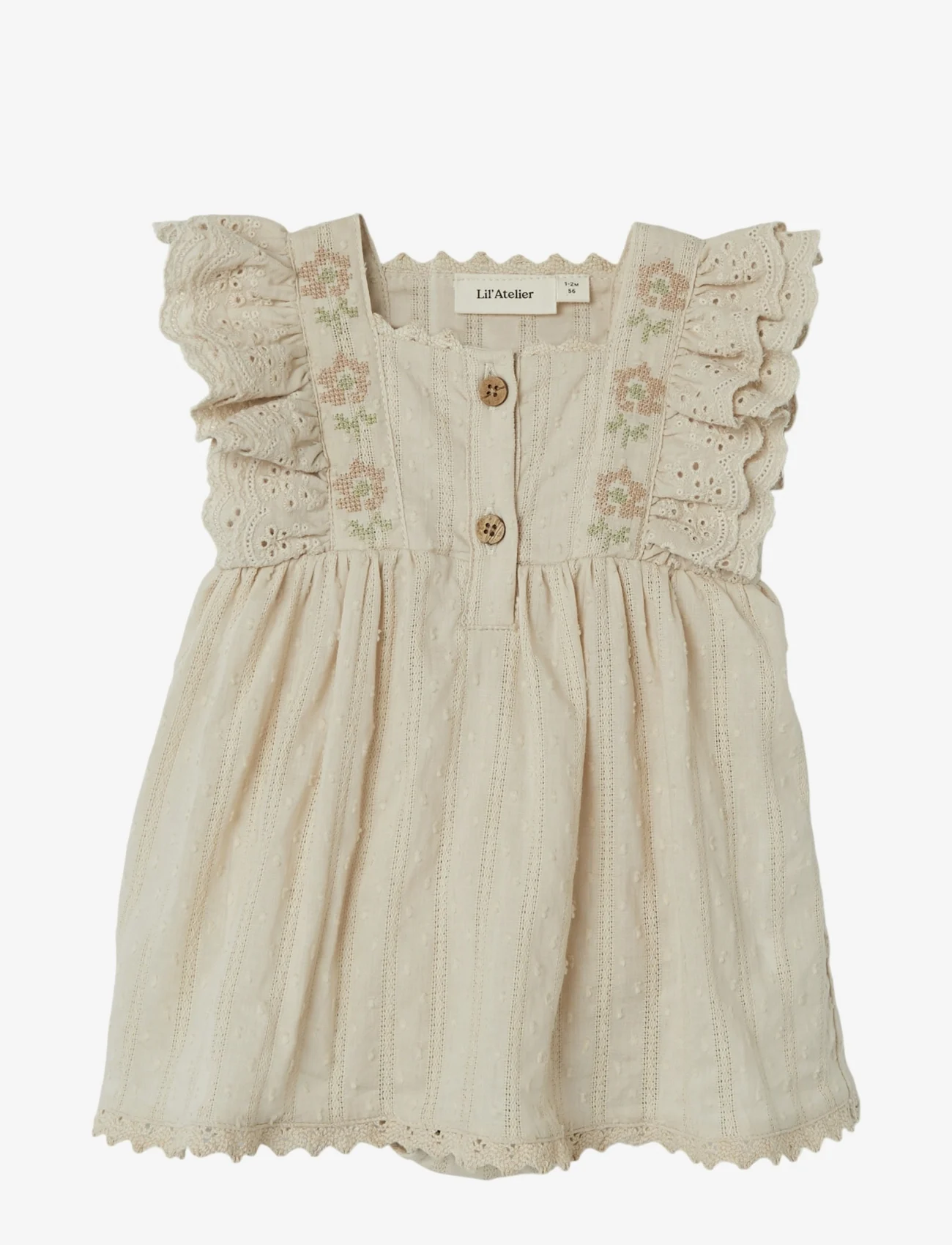Lil'Atelier - NBFFANNIE SL LOOSE BODY DRESS LIL - baby-kjoler uten ermer - sandshell - 1