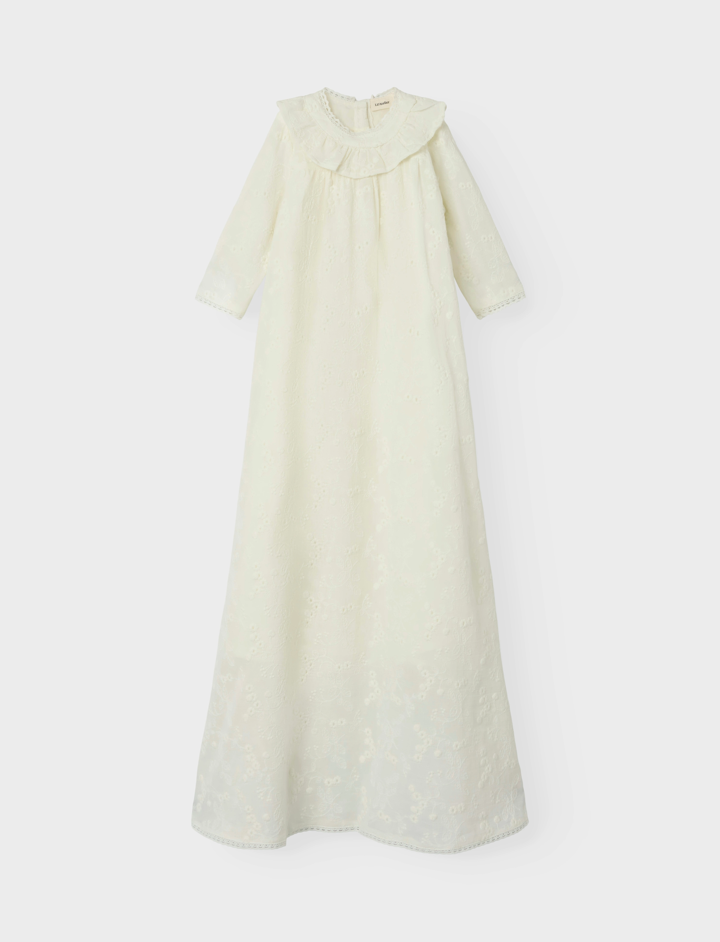 Lil'Atelier - NBFFAUNA LS OCCASION DRESS LIL - coconut milk - 4
