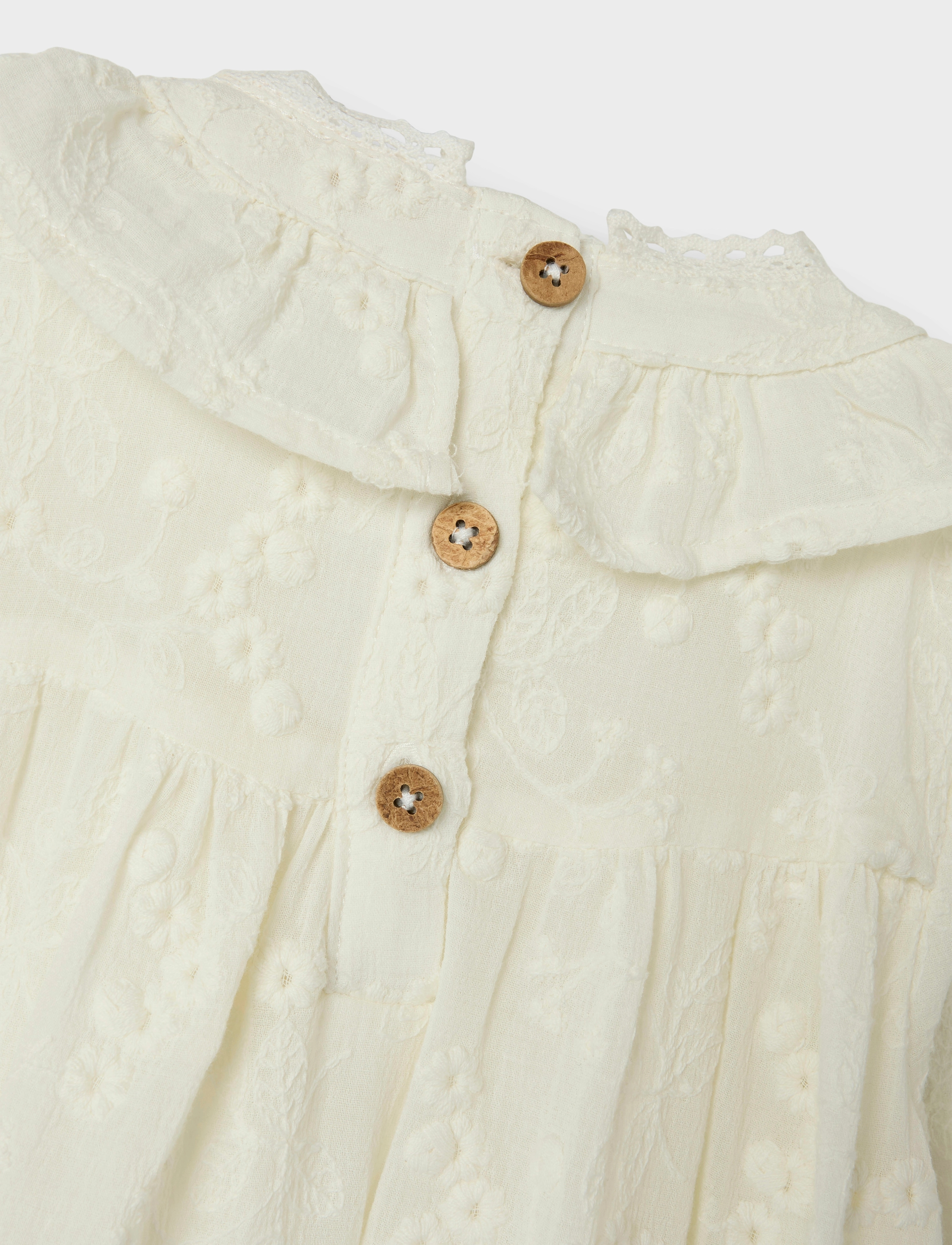 Lil'Atelier - NBFFAUNA LS OCCASION DRESS LIL - coconut milk - 3