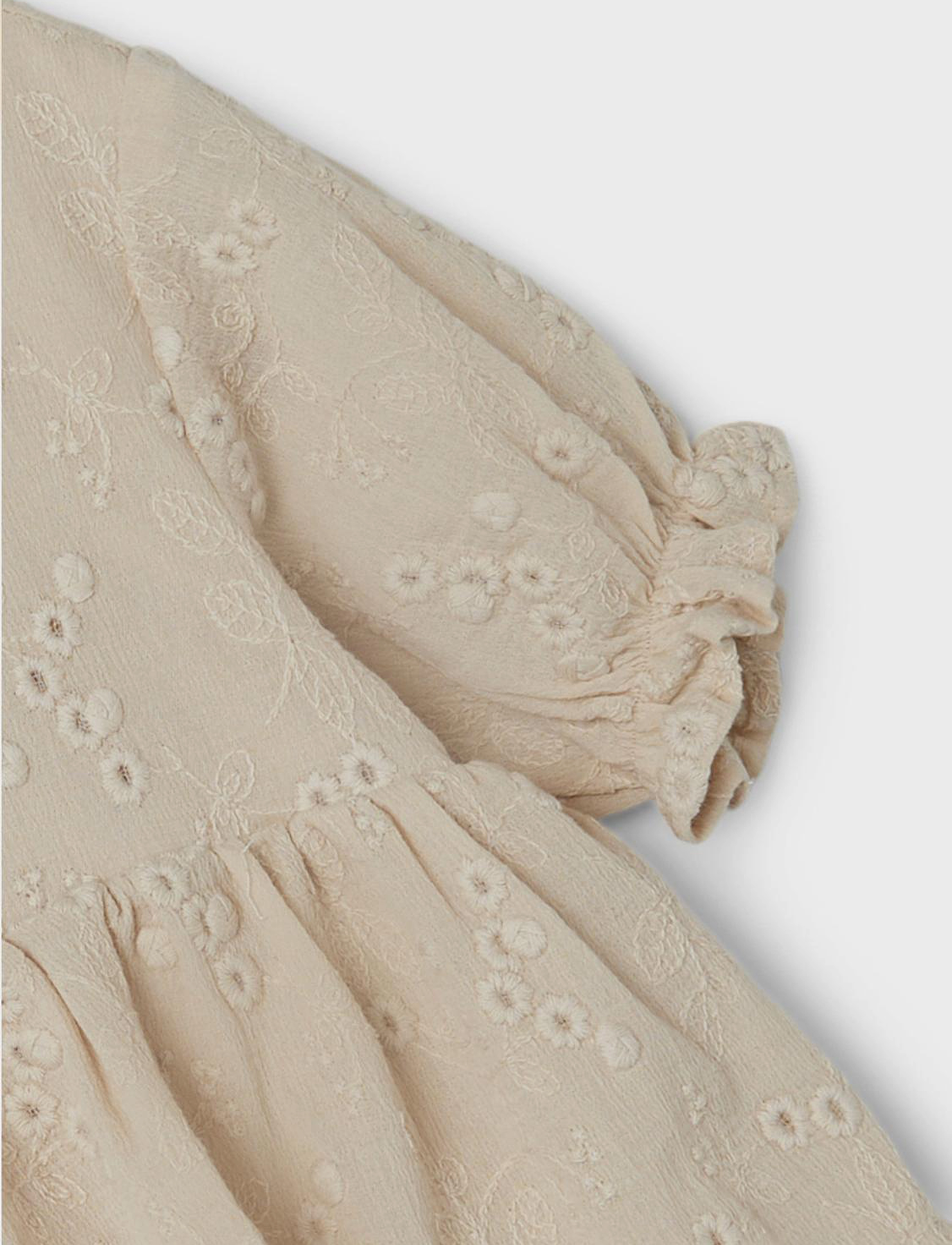 Lil'Atelier - NMFFAUNA SS LOOSE DRESS LIL - sandshell - 4