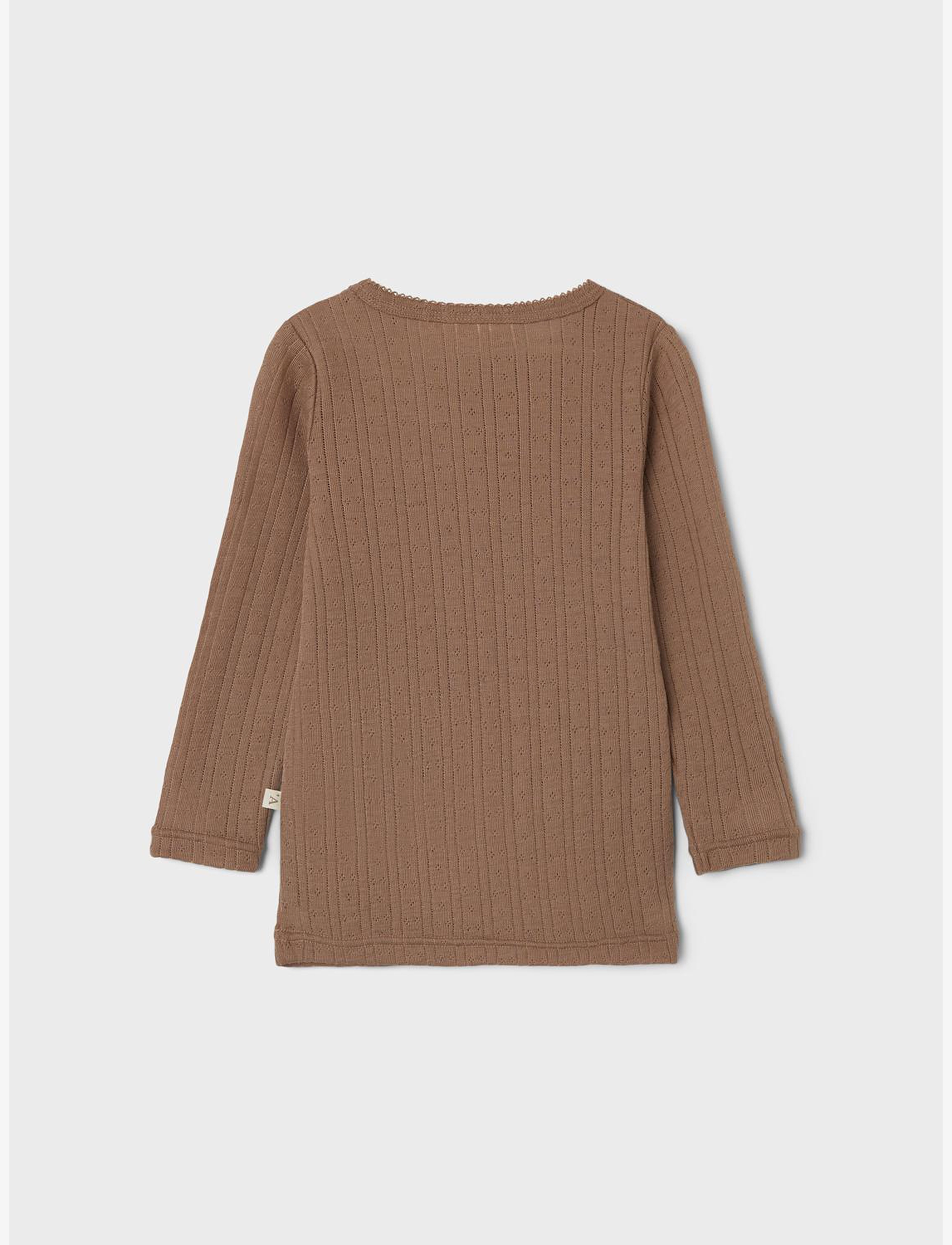 Lil'Atelier - NMFNAIMA LS WOOL TOP LIL - beaver fur - 1