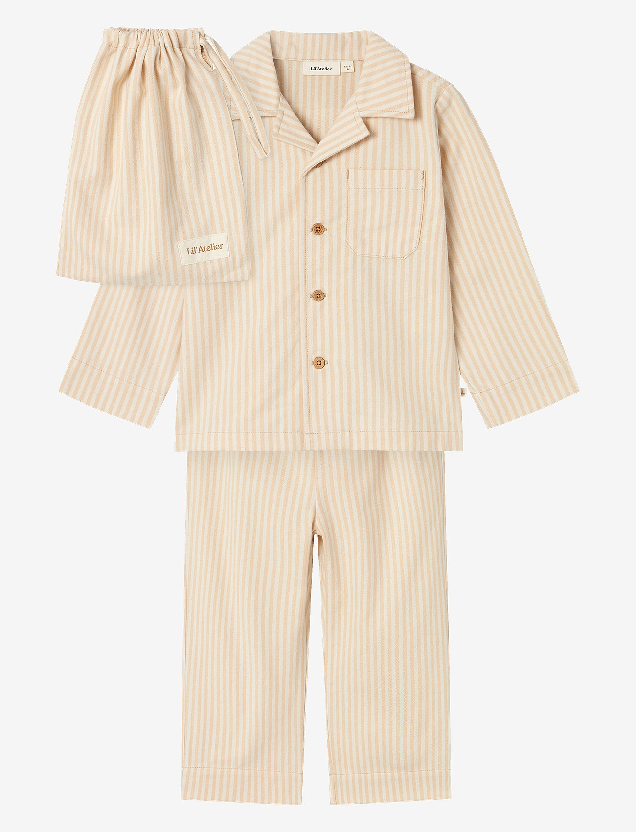 Lil'Atelier - NMNSAGE PYJAMAS SET LIL - turtledove - 0