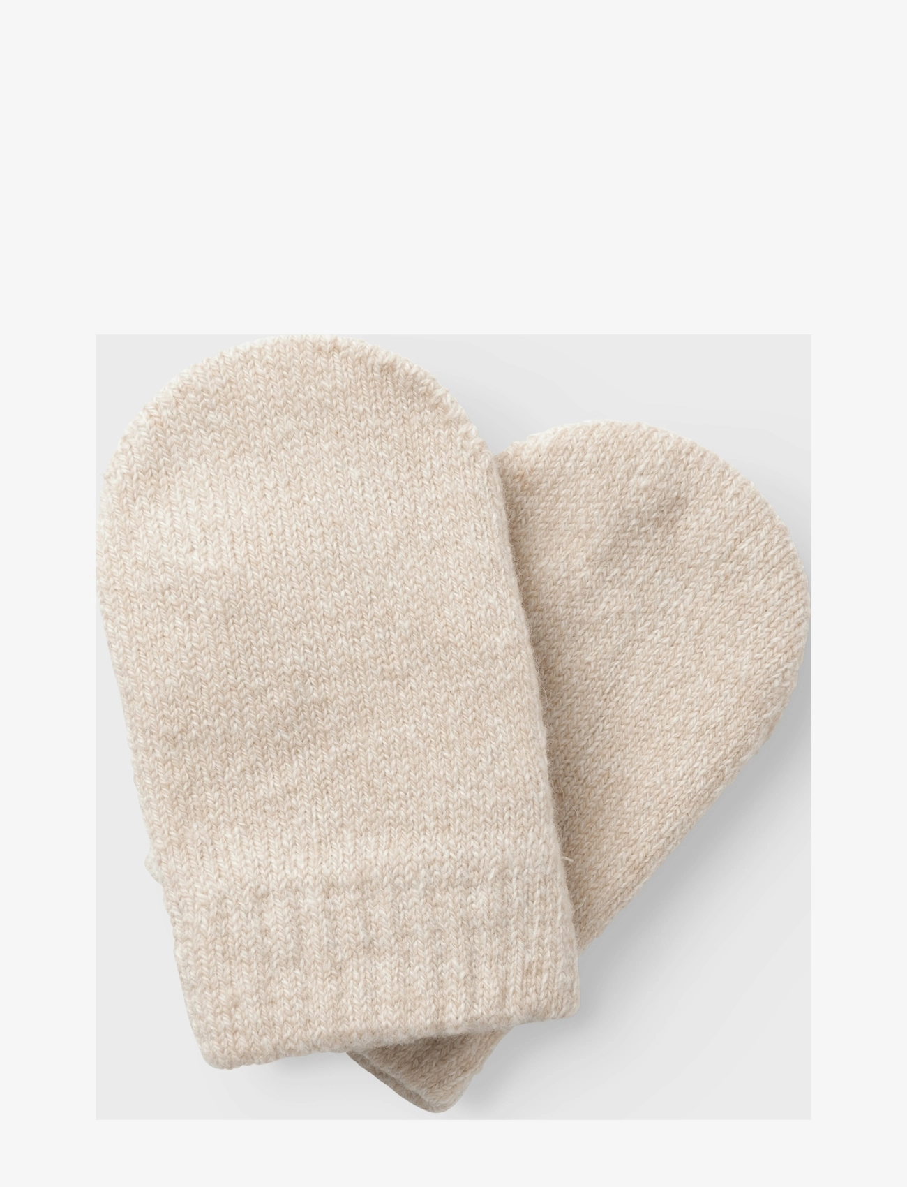 Lil'Atelier - NBNGENE NIO KNIT MITTENS LIL - sandshell - 1