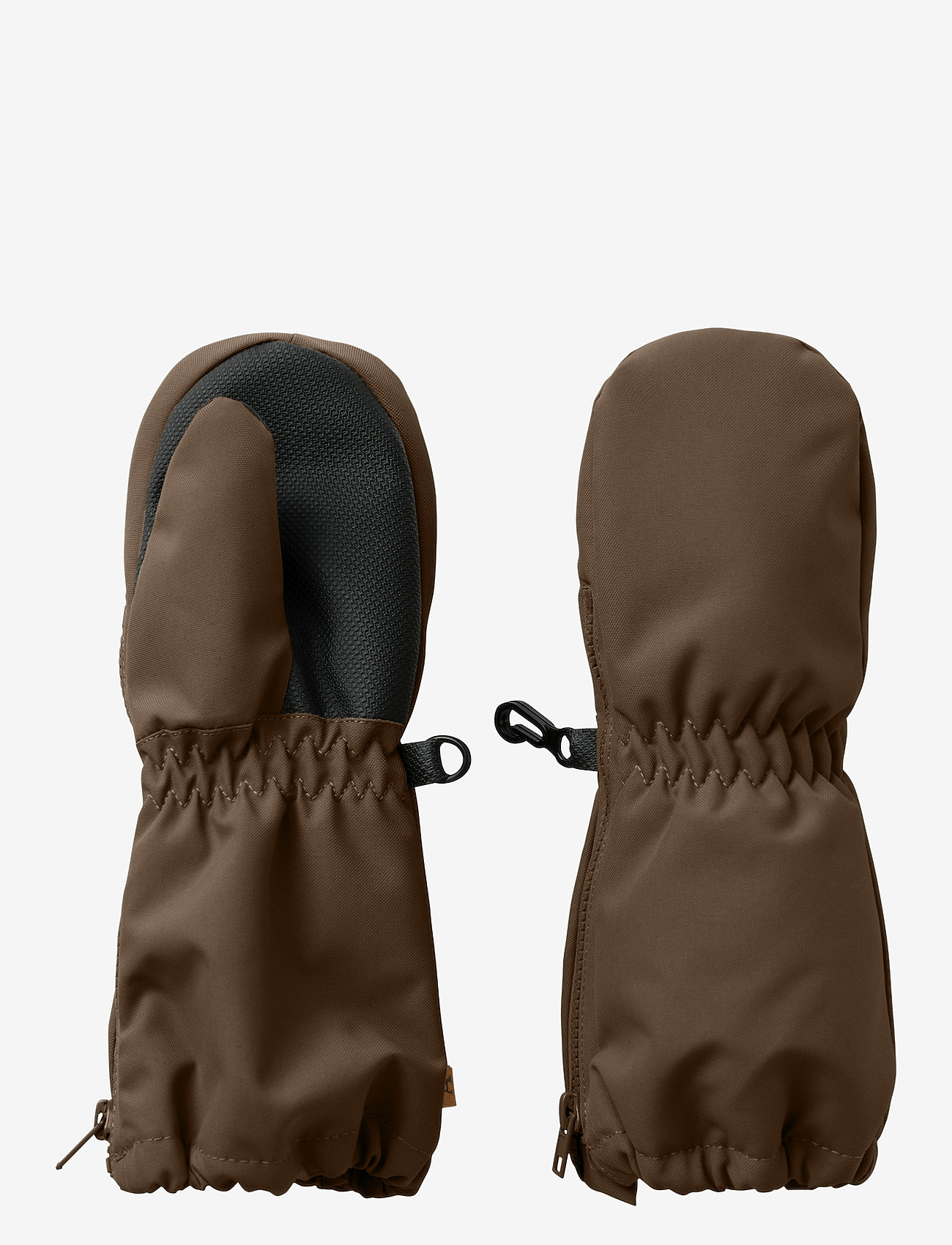 Lil'Atelier - NMNLASNOW10 MITTEN SOLID 1FO LIL - dark earth - 0