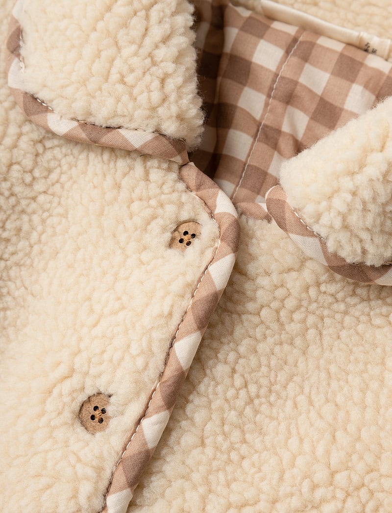 Lil'Atelier - NMFNAOLIN LOOSE JACKET LIL - faux fur jakker - sandshell - 4