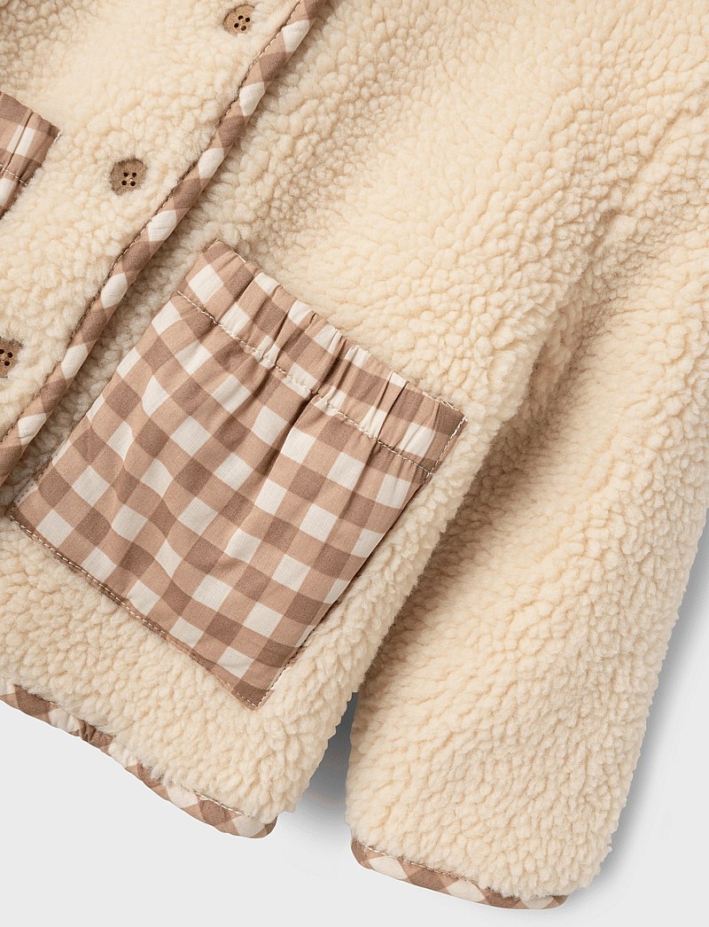 Lil'Atelier - NMFNAOLIN LOOSE JACKET LIL - faux fur jakker - sandshell - 5