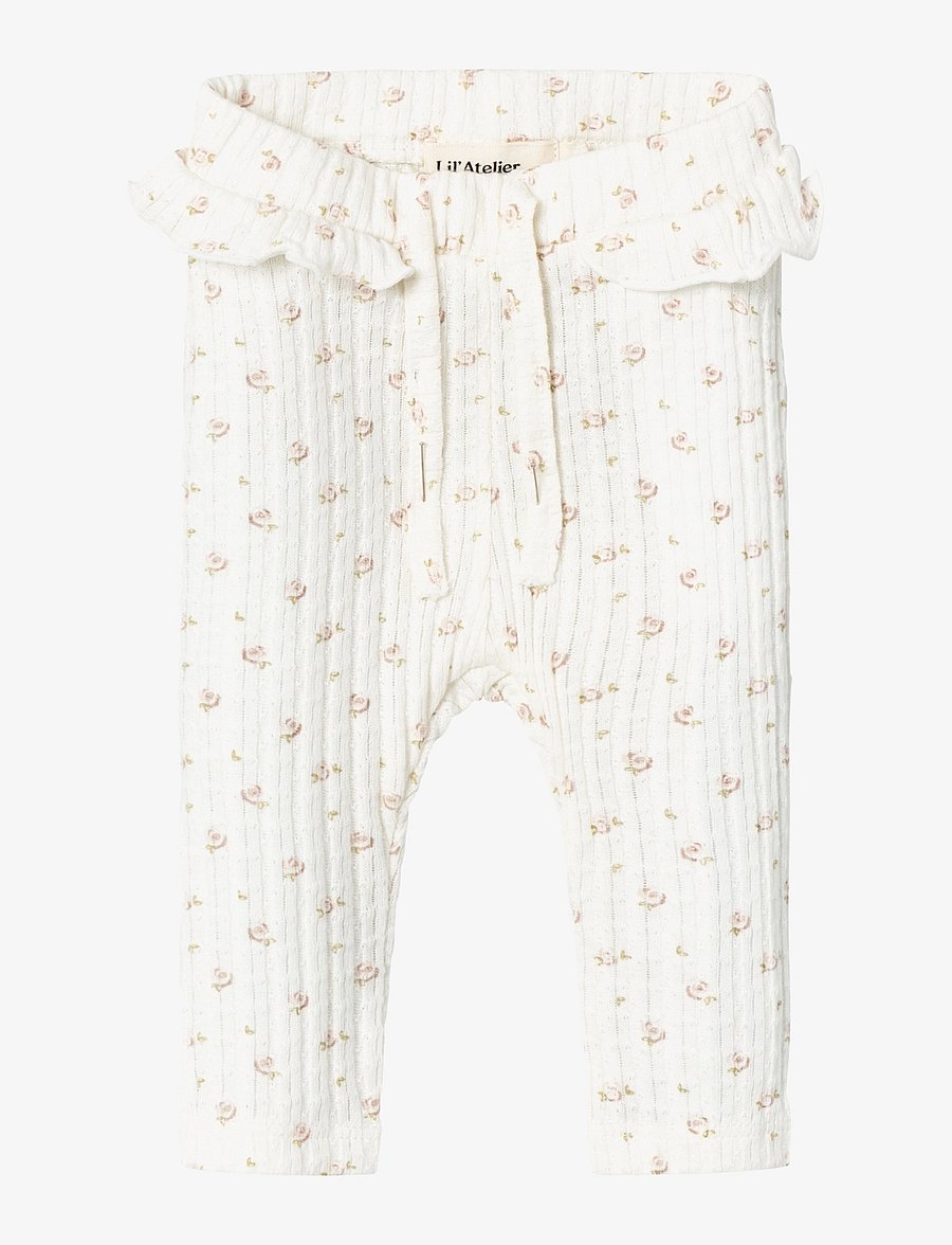 Lil'Atelier - NBFHULLA SLIM LEGGINGS LIL - leggings - coconut milk - 0