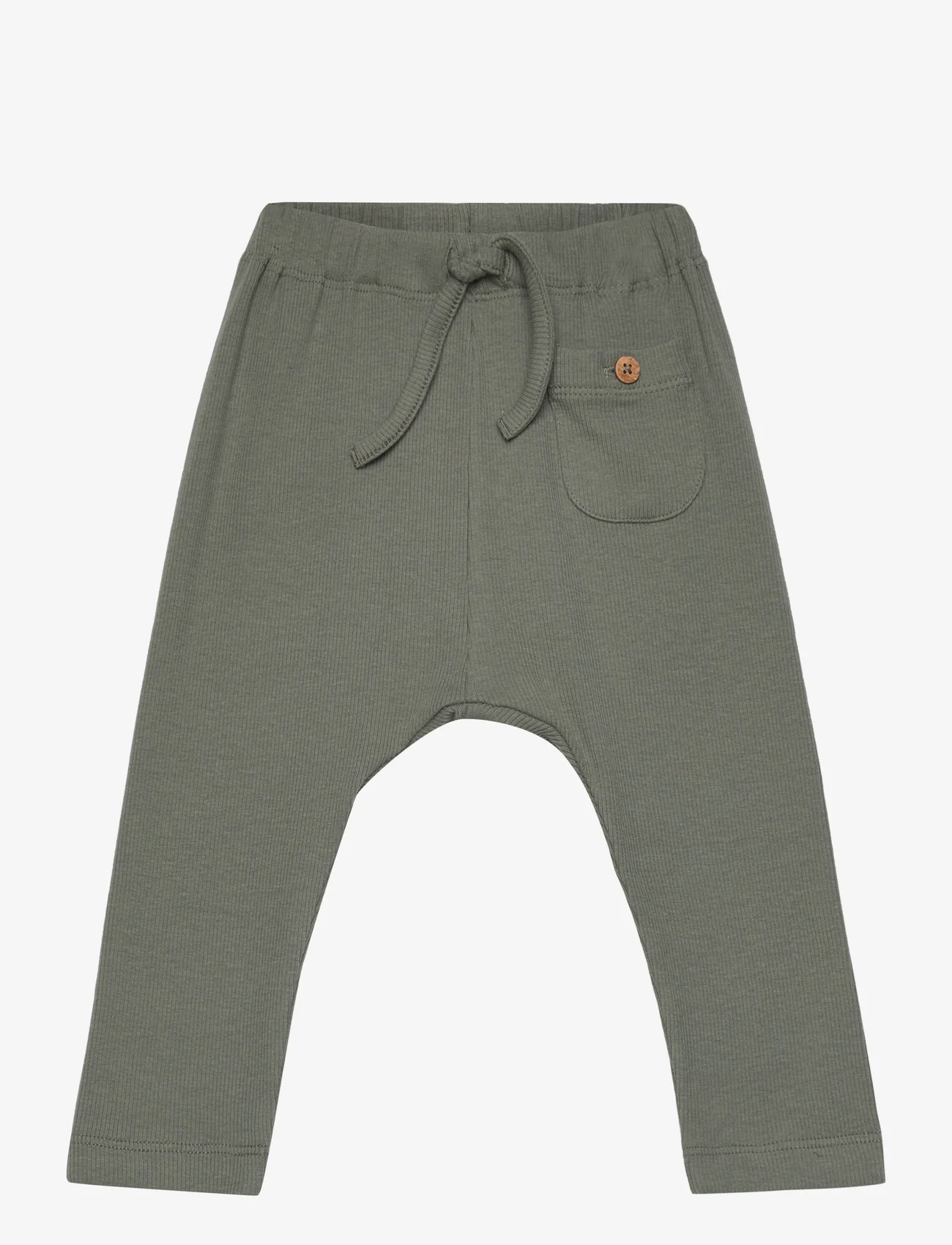 Lil'Atelier - NBMGAGO LOOSE PANT LIL NOOS - spodenki niemowlęce - agave green - 0