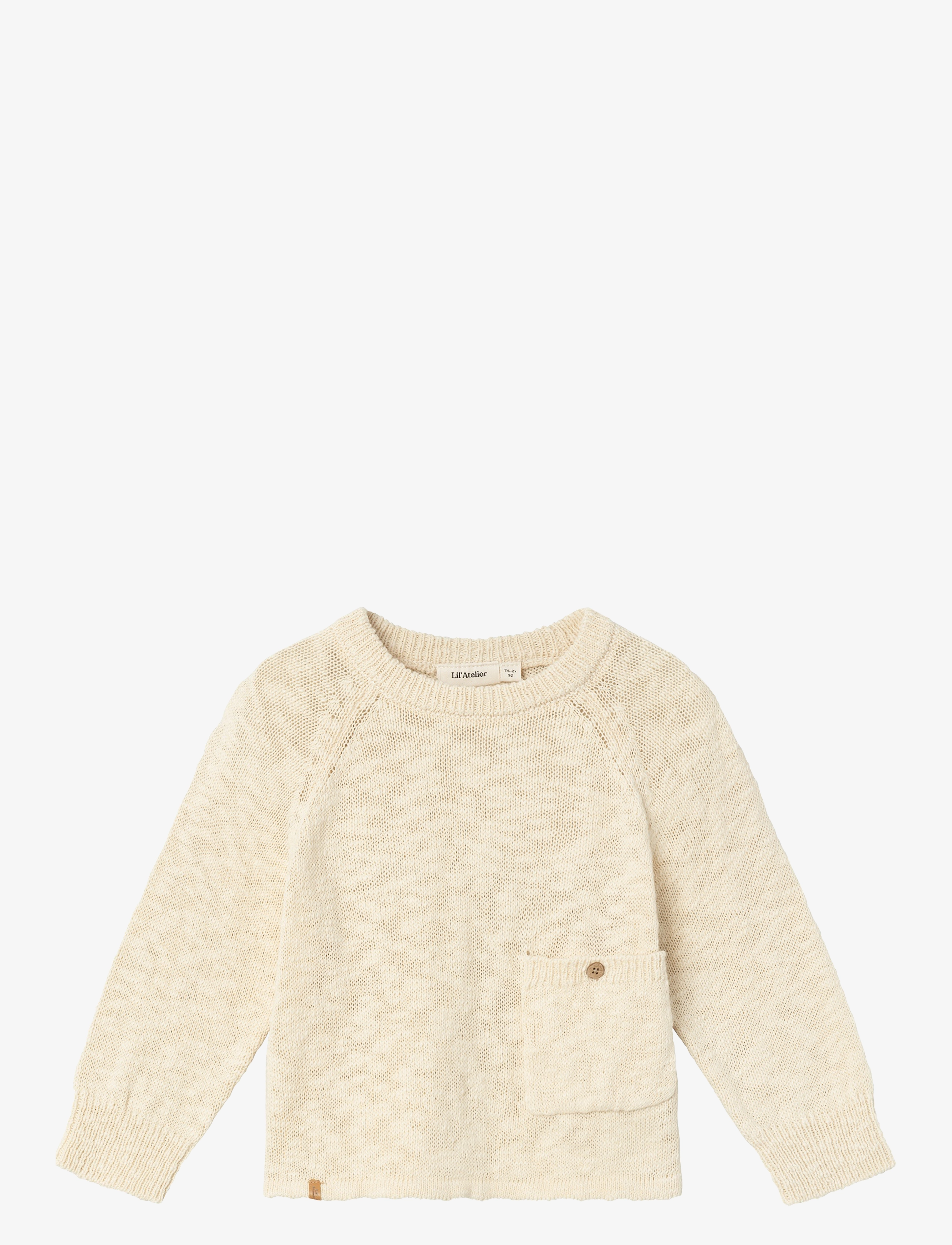Lil'Atelier - NMMJEFF LS KNIT LIL - bleached sand - 1