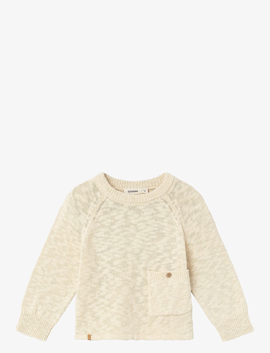 Lil'Atelier - NMMJEFF LS KNIT LIL - bleached sand - 1