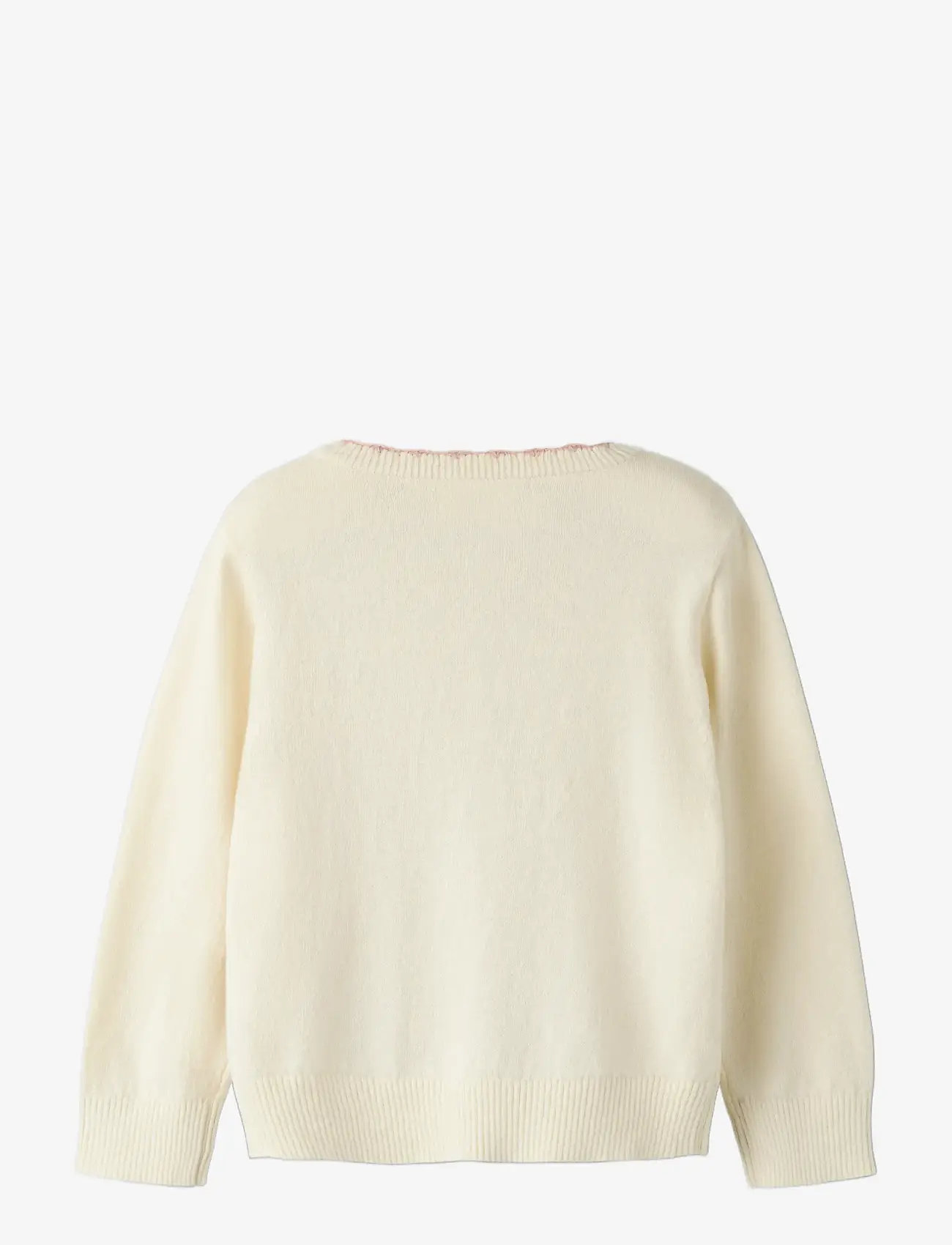 Lil'Atelier - NMFSARAN LS KNIT CARD LIL - cardigans - turtledove - 1