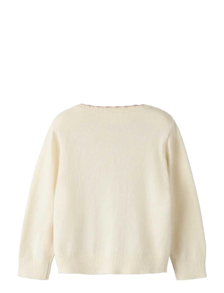 Lil'Atelier - NMFSARAN LS KNIT CARD LIL - cardigans - turtledove - 1
