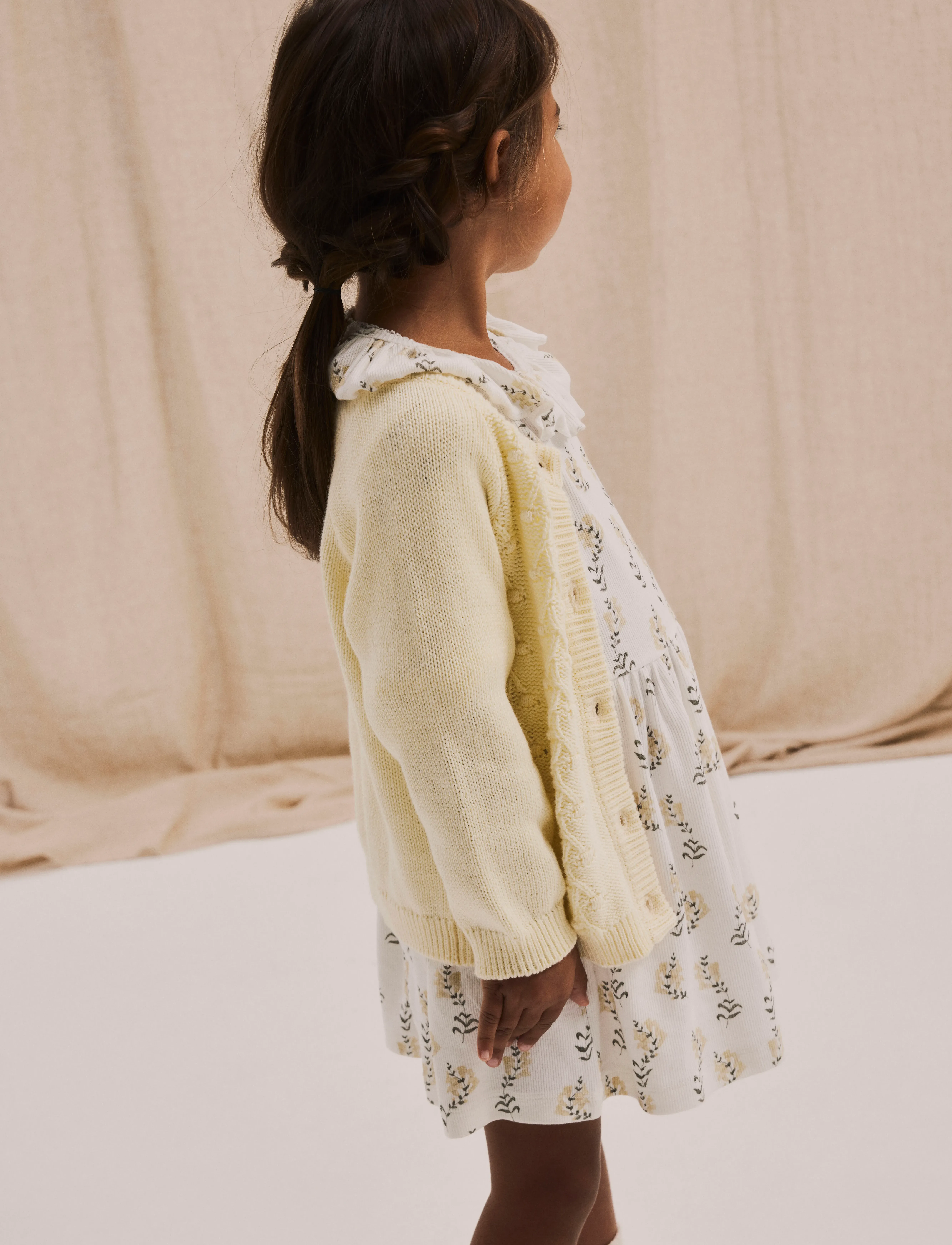 Lil'Atelier - NMFGAVO 3/4 LOOSE DRESS LIL - coconut milk - 2