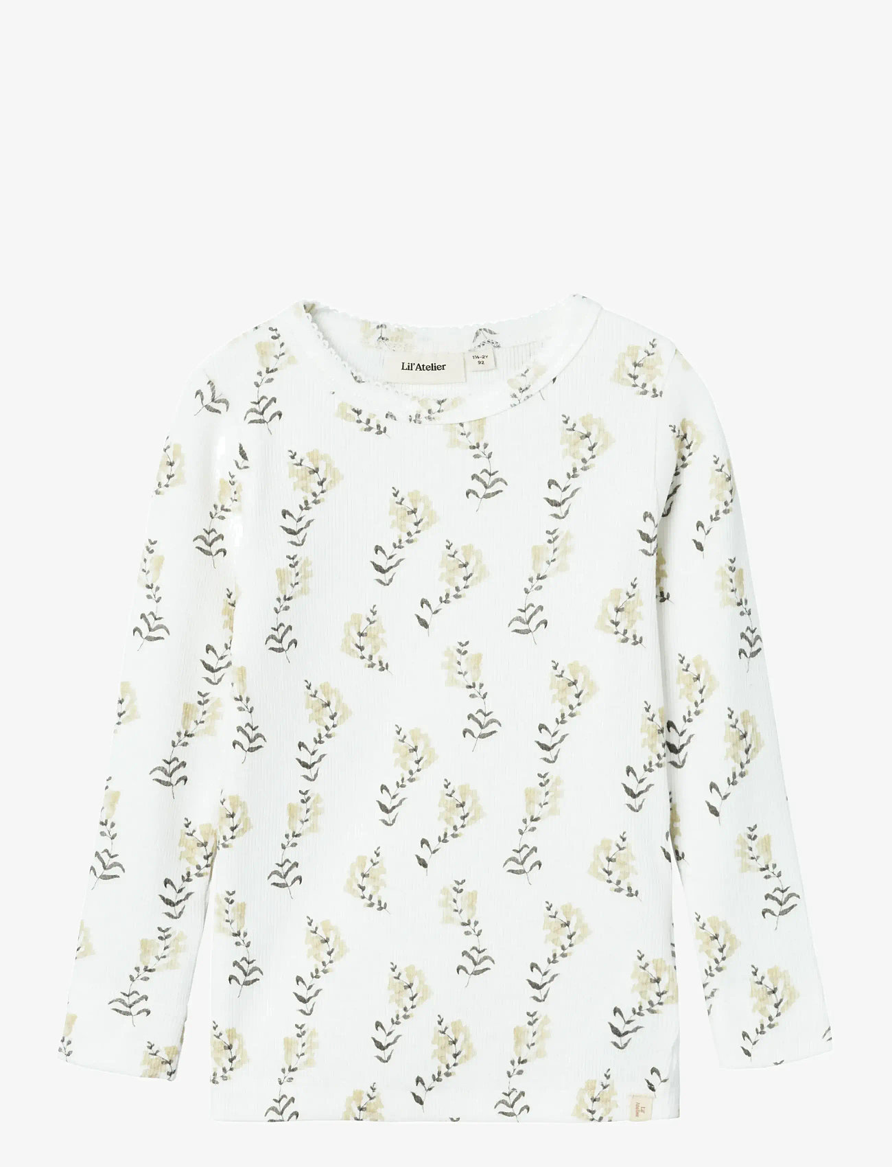 Lil'Atelier - NMFGAVO LS SLIM TOP LIL - coconut milk - 1