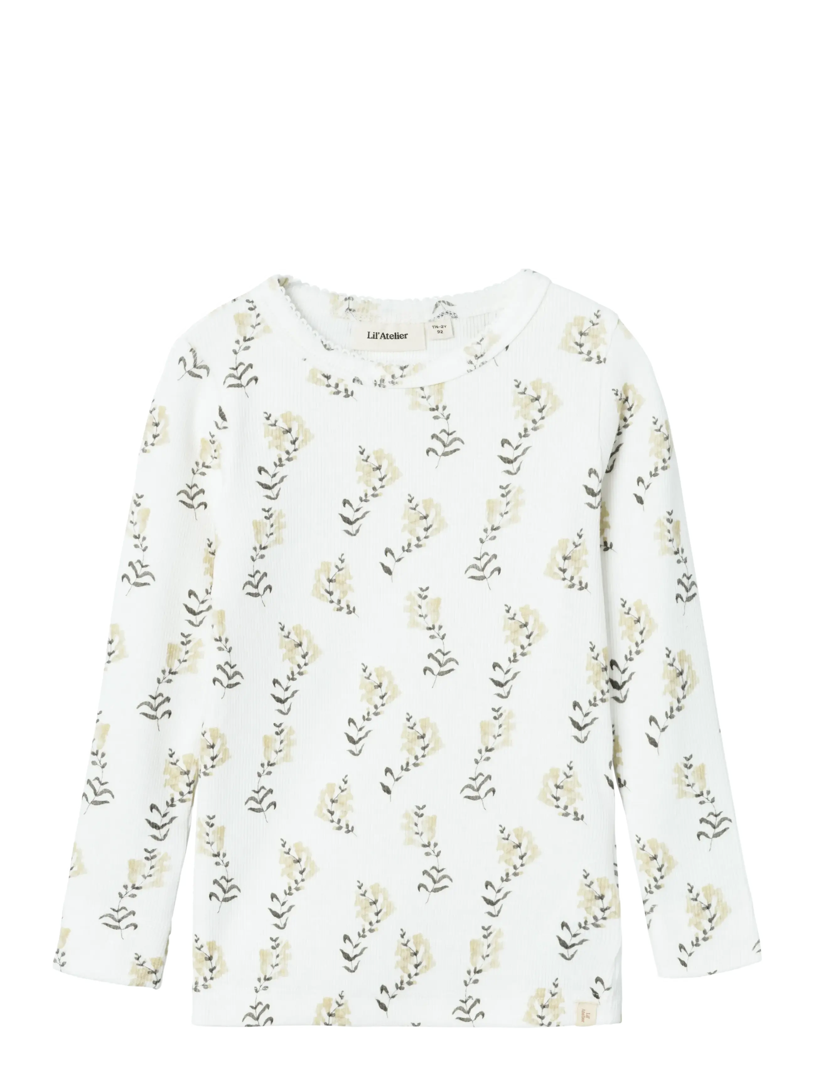 Lil'Atelier - NMFGAVO LS SLIM TOP LIL - coconut milk - 1