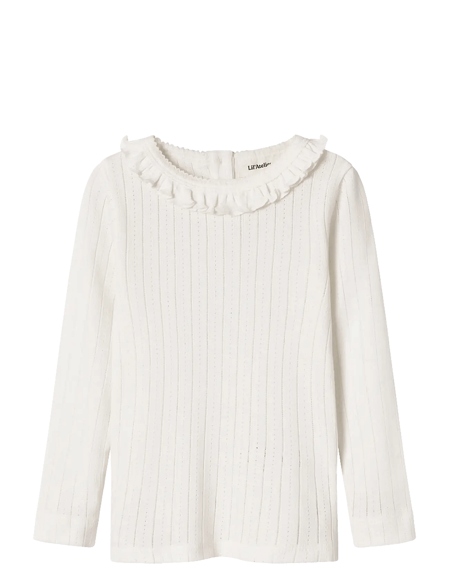 Lil'Atelier - NMFRACHEL NIS LS SLIM TOP LIL NOOS - langärmelig - coconut milk - 1