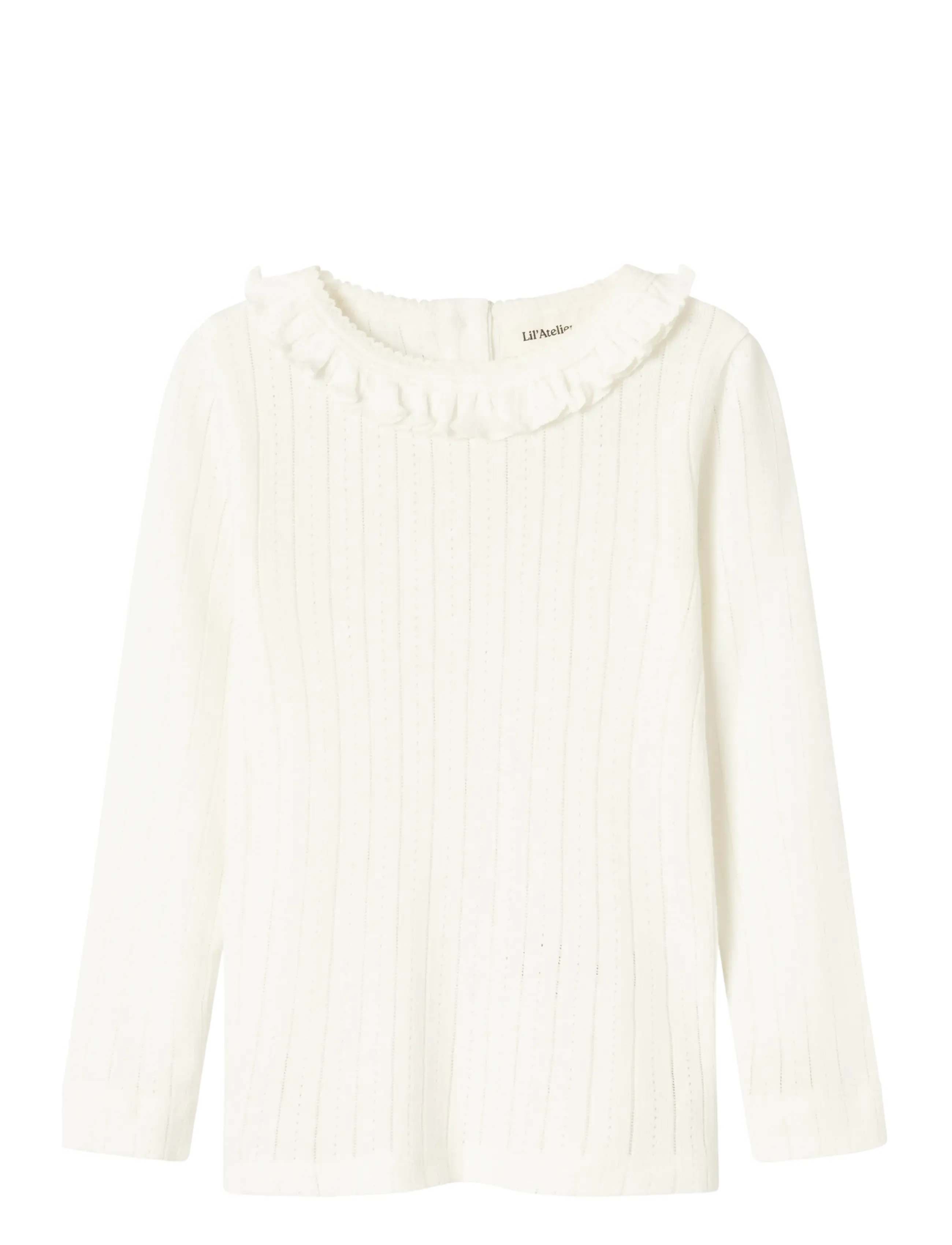 Lil'Atelier NMFRACHEL NIS LS SLIM TOP LIL NOOS - Overdele - COCONUT MILK / cream