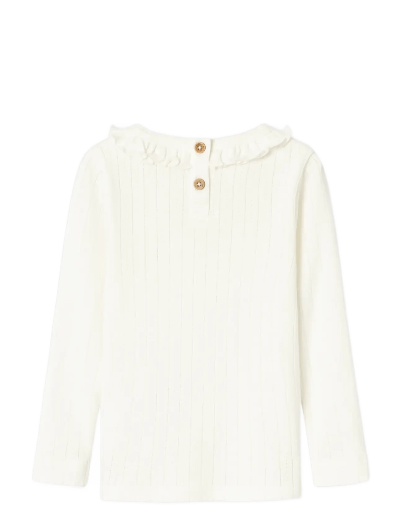 Lil'Atelier - NMFRACHEL NIS LS SLIM TOP LIL NOOS - pikkade varrukatega t-särgid - coconut milk - 2