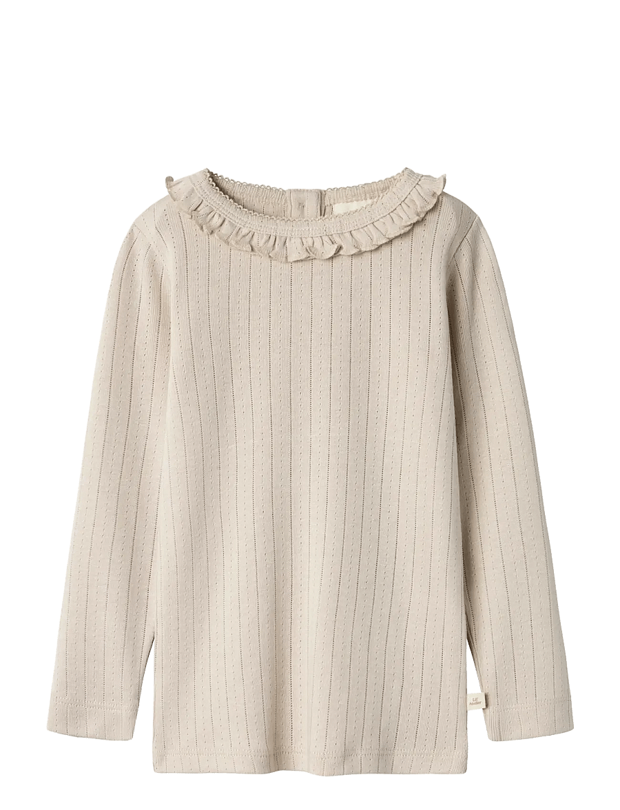 Lil'Atelier - NMFRACHEL NIS LS SLIM TOP LIL NOOS - langärmelig - gray morn - 0