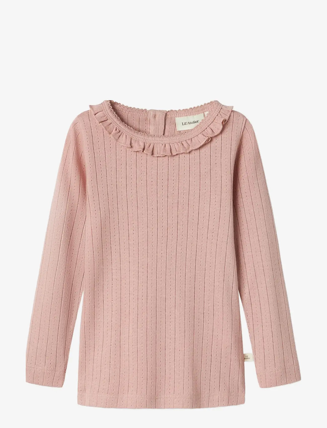 Lil'Atelier - NMFRACHEL NIS LS SLIM TOP LIL NOOS - langærmede t-shirts - misty rose - 1