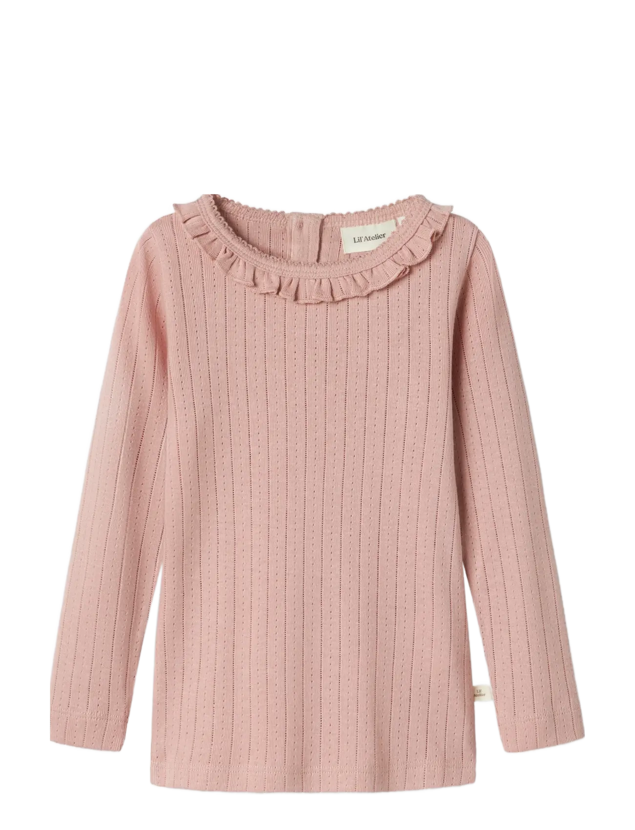 Lil'Atelier - NMFRACHEL NIS LS SLIM TOP LIL NOOS - langærmede t-shirts - misty rose - 1