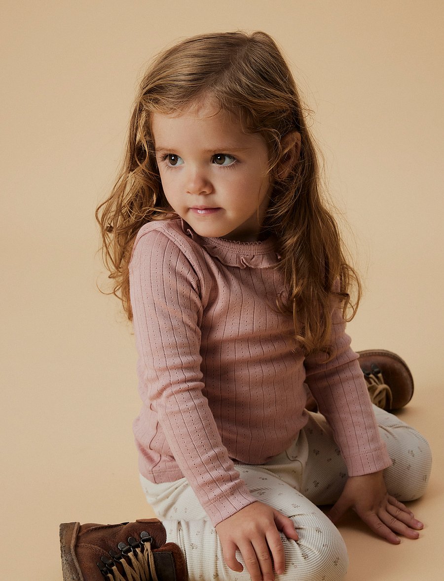 Lil'Atelier - NMFRACHEL NIS LS SLIM TOP LIL NOOS - marškinėliai ilgomis rankovėmis - misty rose - 0