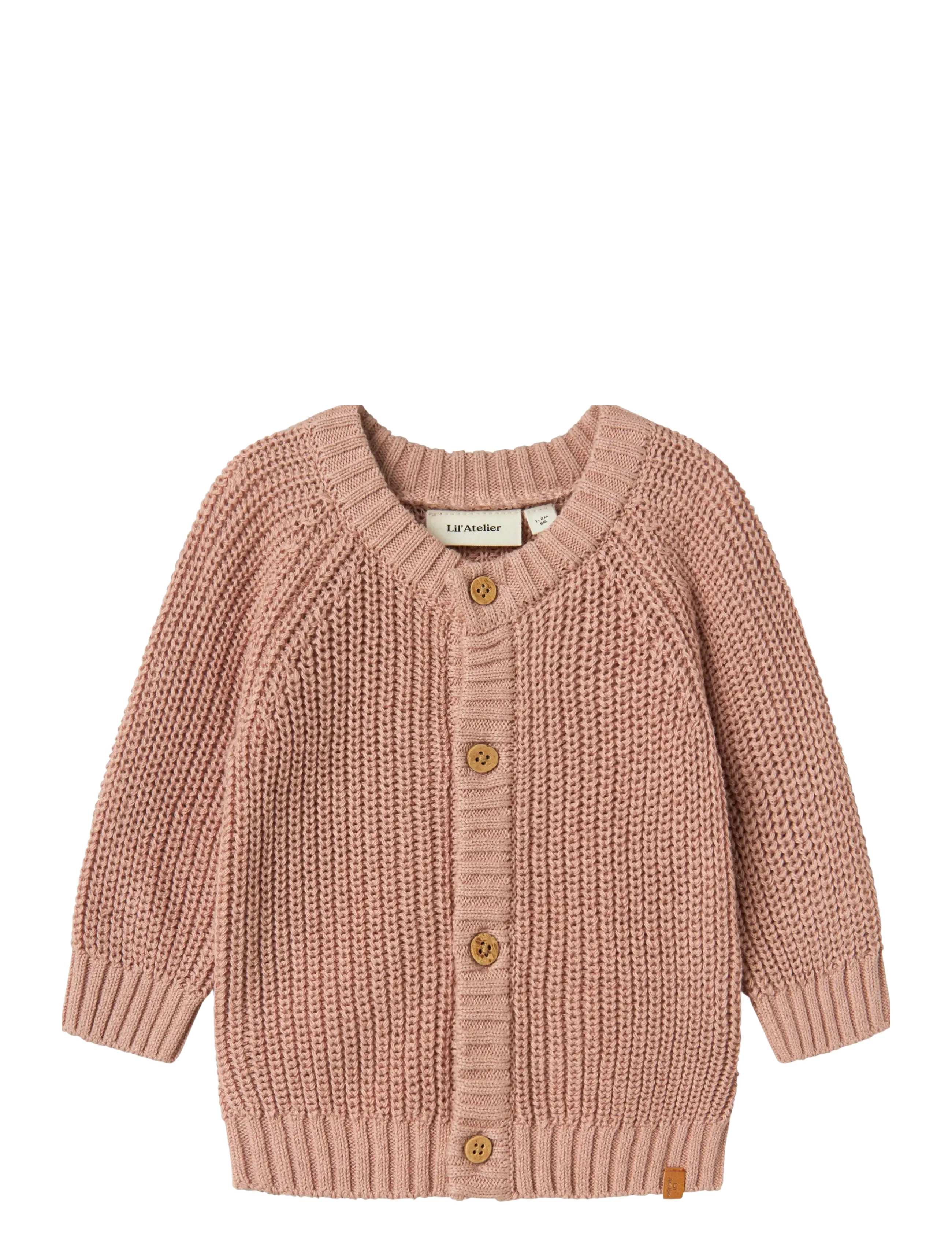 Lil'Atelier NBNEMLEN LS KNIT CARD LIL NOOS - Cardigans - MISTY ROSE / pink/rose