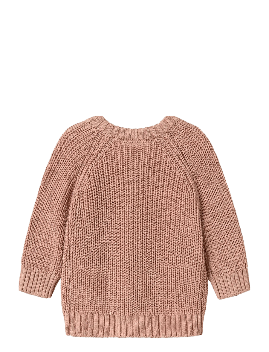 Lil'Atelier - NBNEMLEN LS KNIT CARD LIL NOOS - cardigans - misty rose - 2