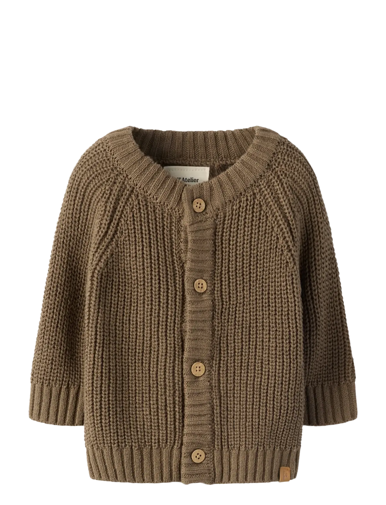 Lil'Atelier NBNEMLEN LS KNIT CARD LIL NOOS - Kleidung - SHITAKE / brown