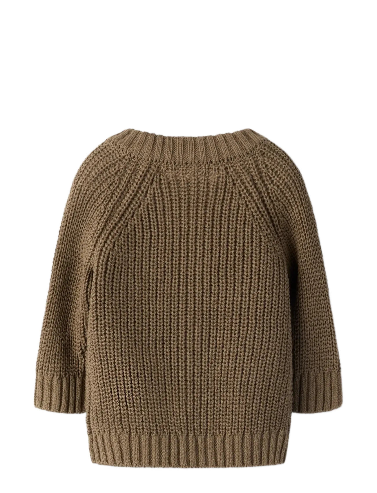 Lil'Atelier - NBNEMLEN LS KNIT CARD LIL NOOS - cardigans - shitake - 1