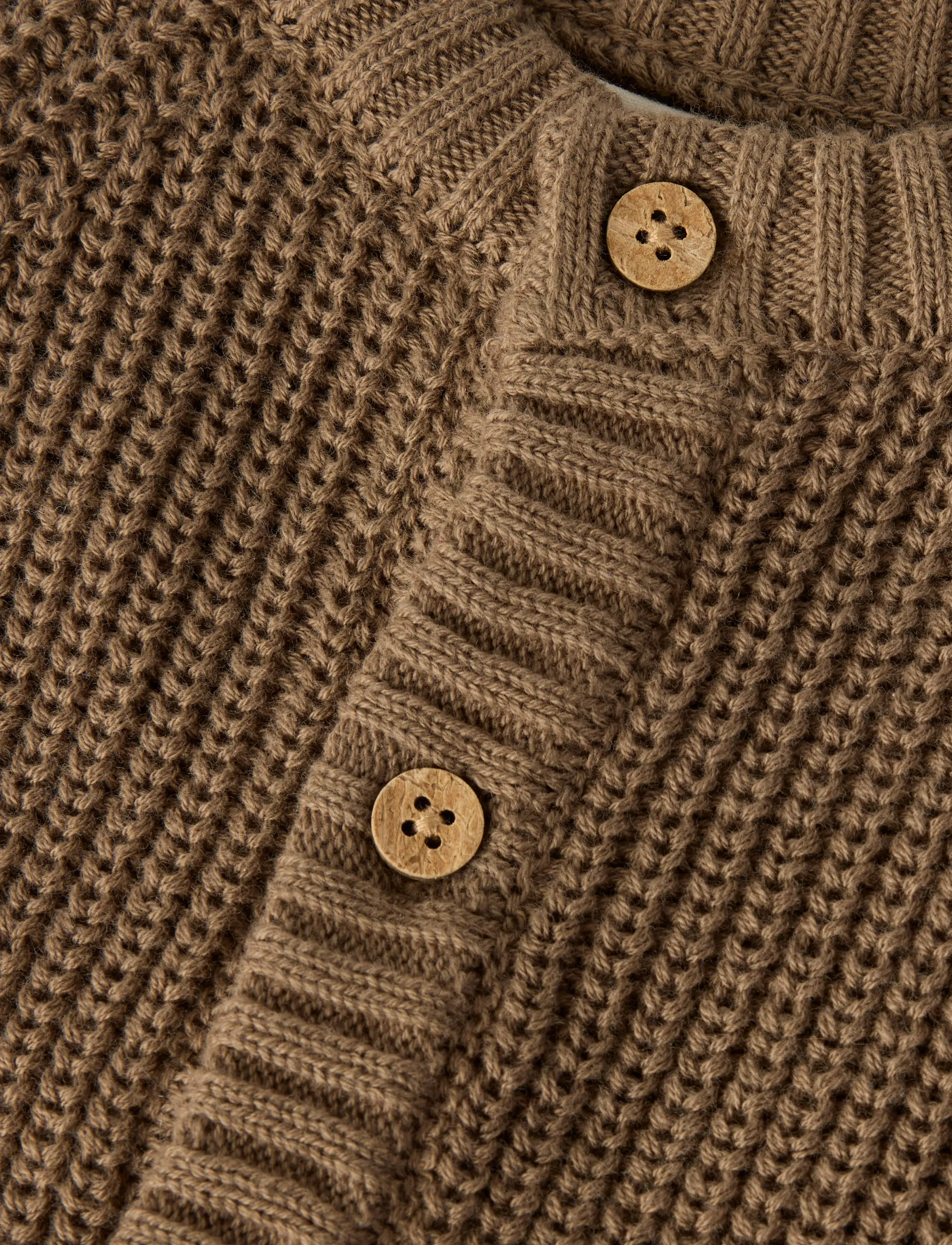 Lil'Atelier - NBNEMLEN LS KNIT CARD LIL NOOS - cardigans - shitake - 2