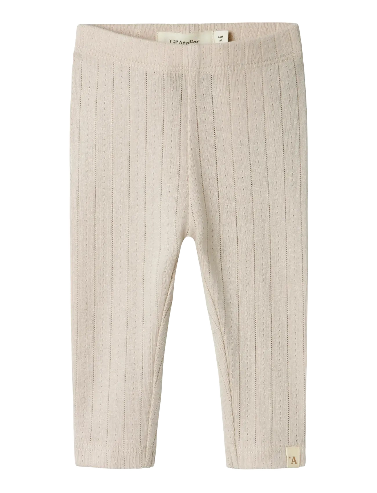 Lil'Atelier NBFRACHEL NIS SLIM LEGGINGS LIL NOOS - Underdele - GRAY MORN / cream
