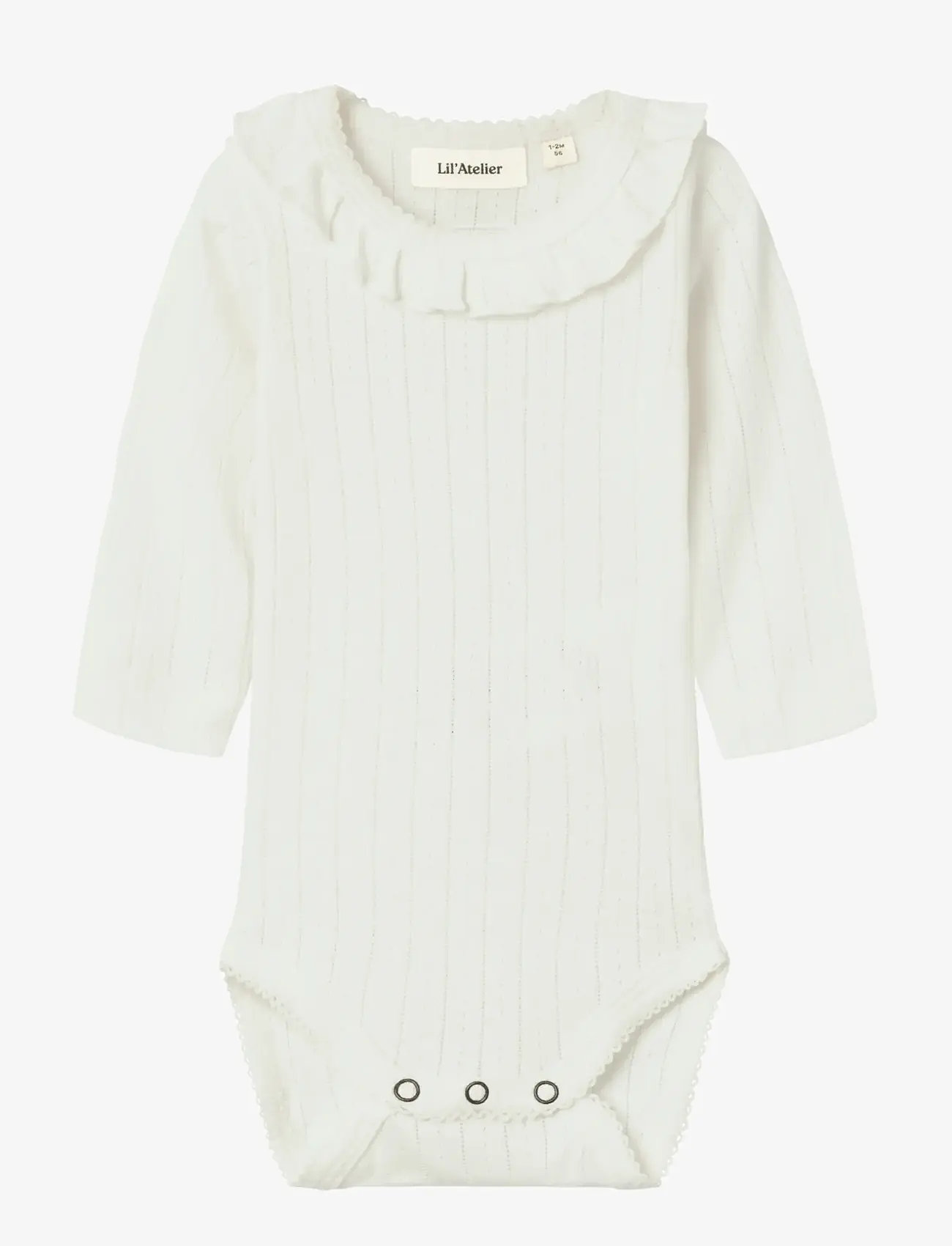 Lil'Atelier - NBFRACHEL NIS LS SLIM BODY LIL NOOS - langærmede bodyer - coconut milk - 1
