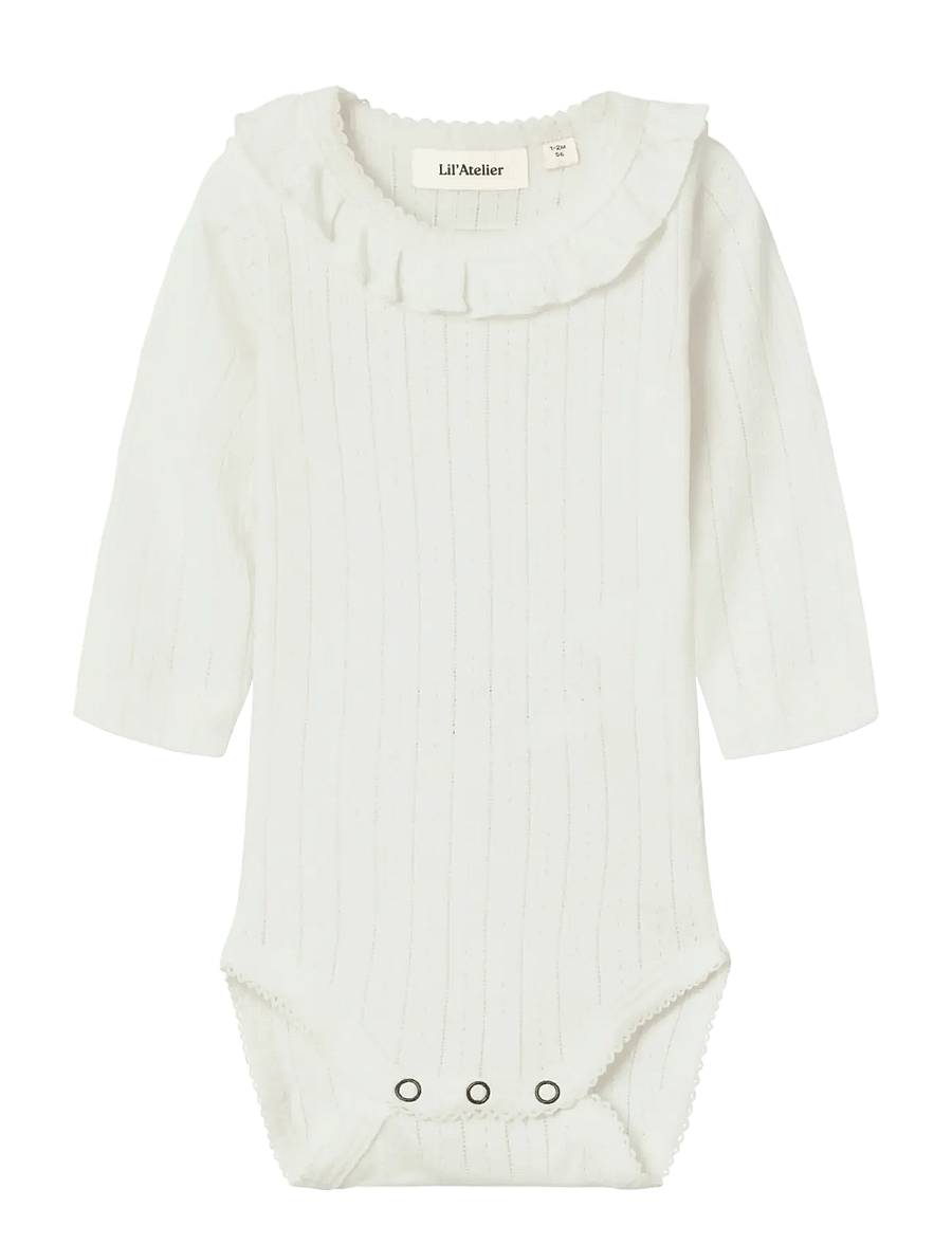 Lil'Atelier - NBFRACHEL NIS LS SLIM BODY LIL NOOS - langärmelige bodys - coconut milk - 1