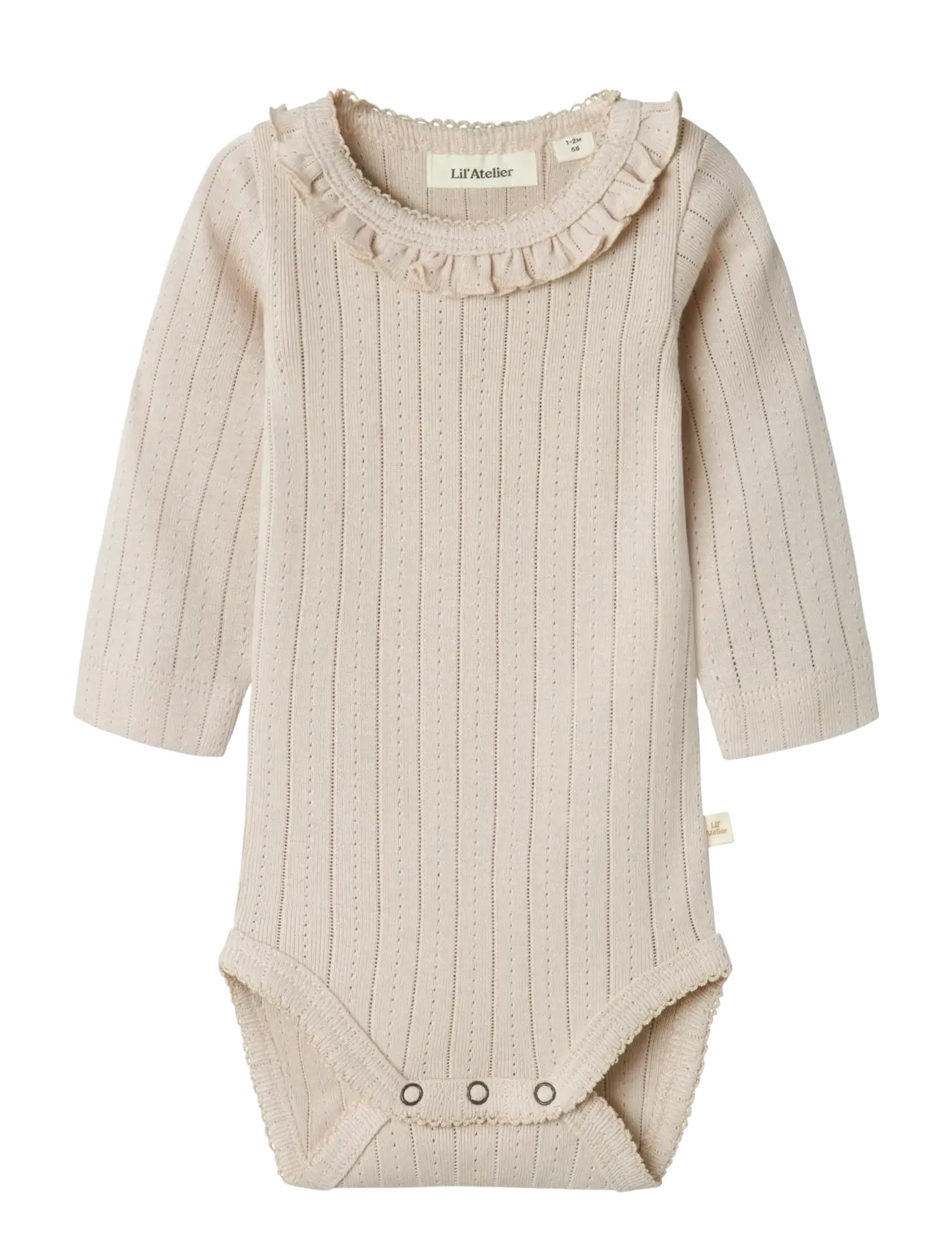 Lil'Atelier NBFRACHEL NIS LS SLIM BODY LIL NOOS - Bodies - GRAY MORN / beige