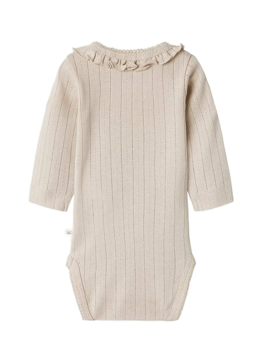 Lil'Atelier - NBFRACHEL NIS LS SLIM BODY LIL NOOS - pikkade varrukatega bodid - gray morn - 2